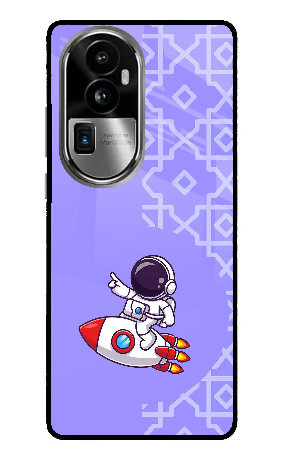 Cute Astronaut Oppo Reno10 Pro+ 5G Glass Case - Cute Astronaut Oppo Reno10 Pro+ 5G Glass Case Cute Astronaut Oppo Reno10 Pro+ 5G Glass Case