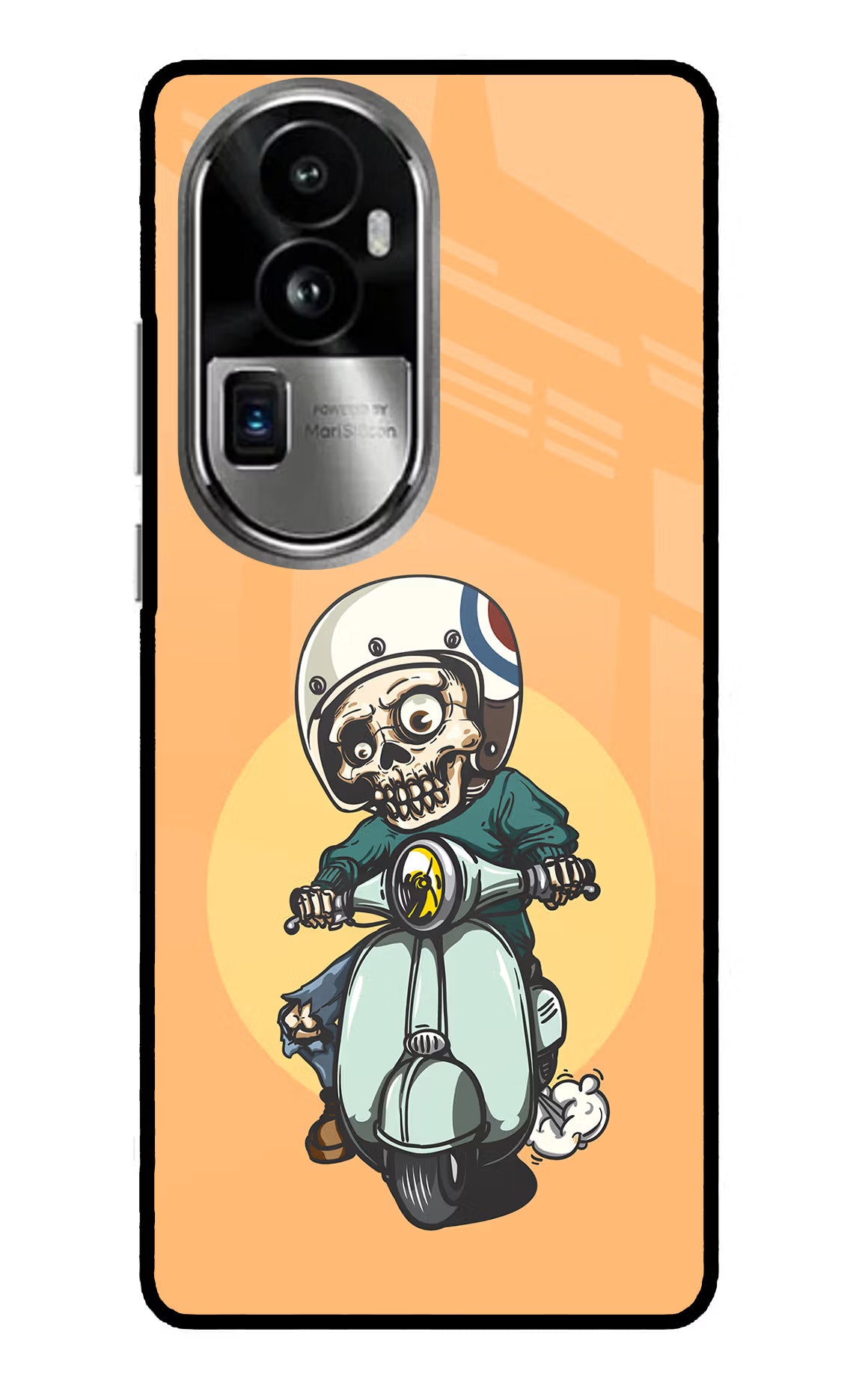 Undead Biker Oppo Reno10 Pro+ 5G Glass Case - Undead Biker Oppo Reno10 Pro+ 5G Glass Case Undead Biker Oppo Reno10 Pro+ 5G Glass Case