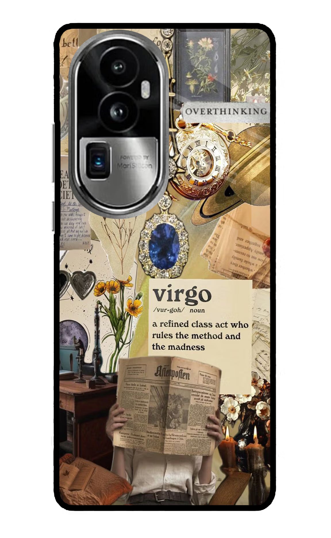 Virgo Zodiac Oppo Reno10 Pro+ 5G Glass Case - Virgo Zodiac Oppo Reno10 Pro+ 5G Glass Case Virgo Zodiac Oppo Reno10 Pro+ 5G Glass Case