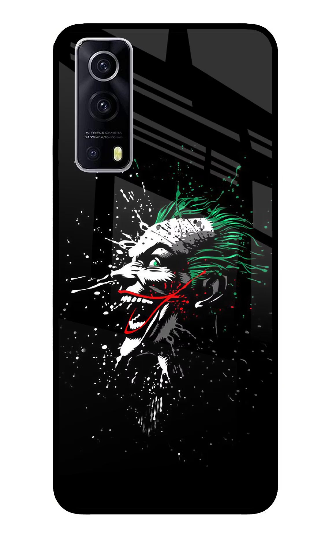 Joker iQOO Z3 5G Back Cover - Joker iQOO Z3 5G Glass Case Back Cover by Casekaro Joker iQOO Z3 5G Glass Case Back Cover by Casekaro