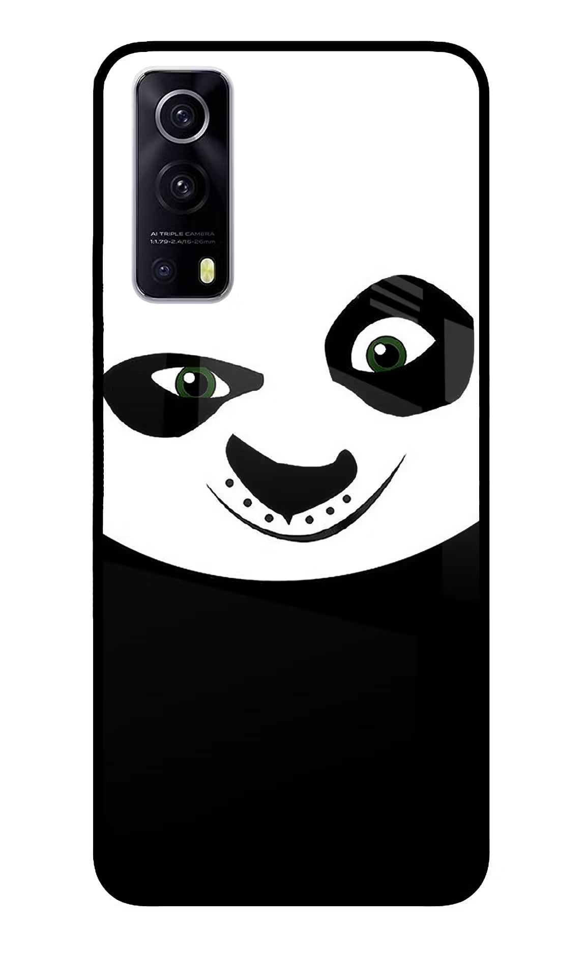 Panda iQOO Z3 5G Back Cover - Panda iQOO Z3 5G Glass Case Back Cover by Casekaro Panda iQOO Z3 5G Glass Case Back Cover by Casekaro