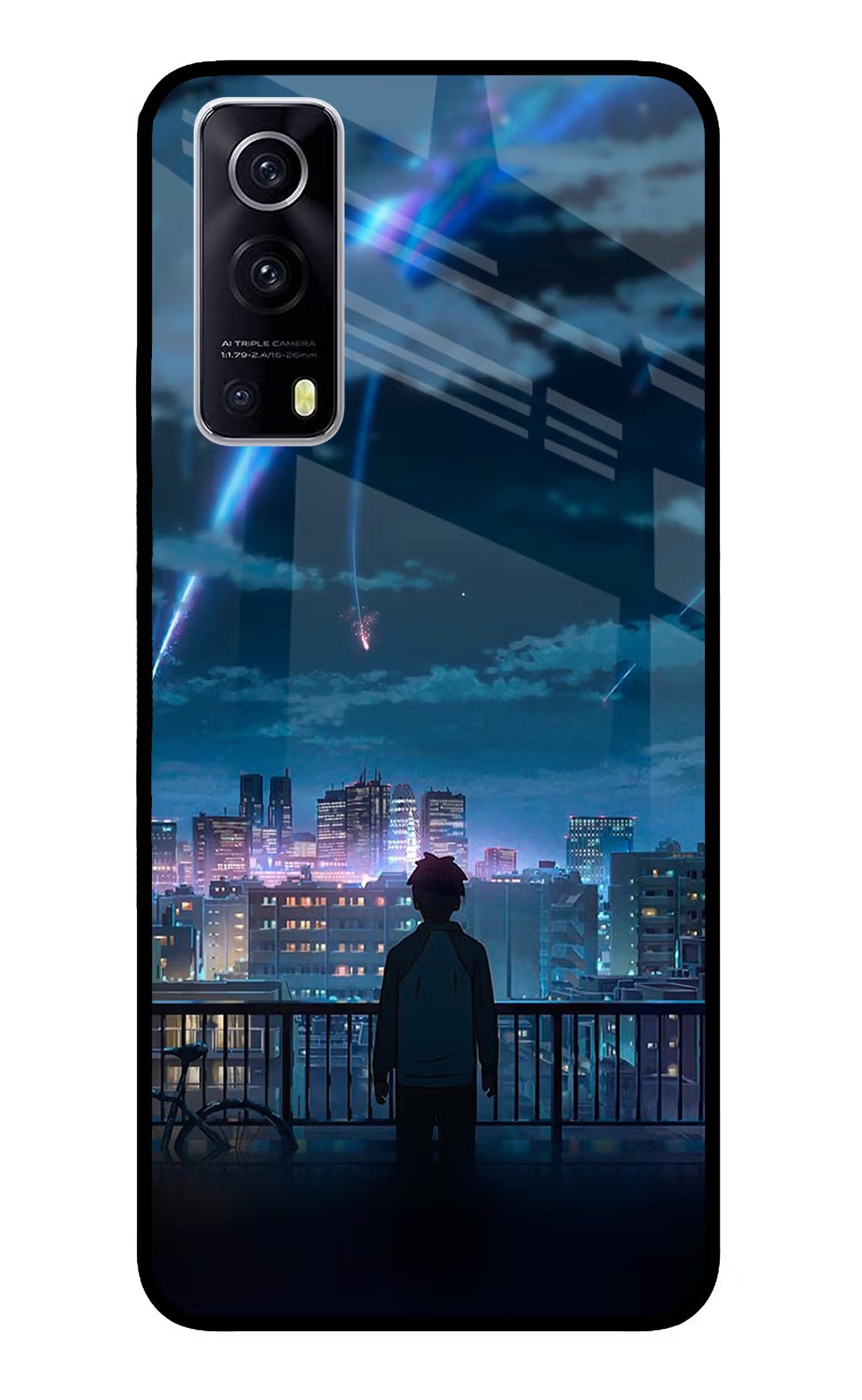Anime iQOO Z3 5G Back Cover - Anime iQOO Z3 5G Glass Case Back Cover by Casekaro Anime iQOO Z3 5G Glass Case Back Cover by Casekaro