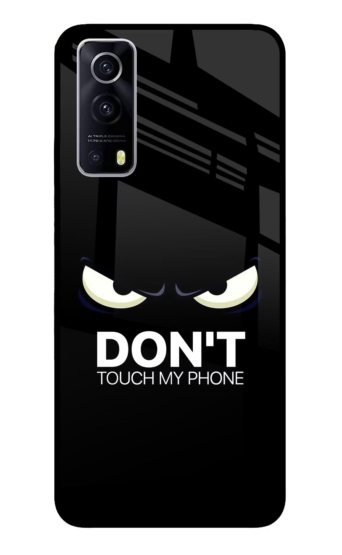 Don'T Touch My Phone iQOO Z3 5G Glass Case - Don'T Touch My Phone iQOO Z3 5G Glass Case Don'T Touch My Phone iQOO Z3 5G Glass Case