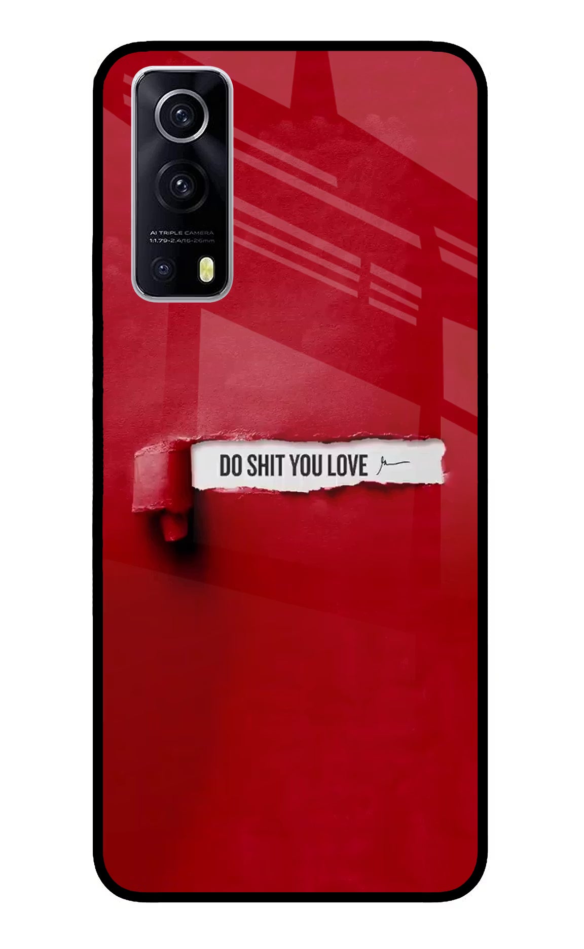 Do Shit You Love iQOO Z3 5G Back Cover - Do Shit You Love iQOO Z3 5G Glass Case Back Cover by Casekaro Do Shit You Love iQOO Z3 5G Glass Case Back Cover by Casekaro