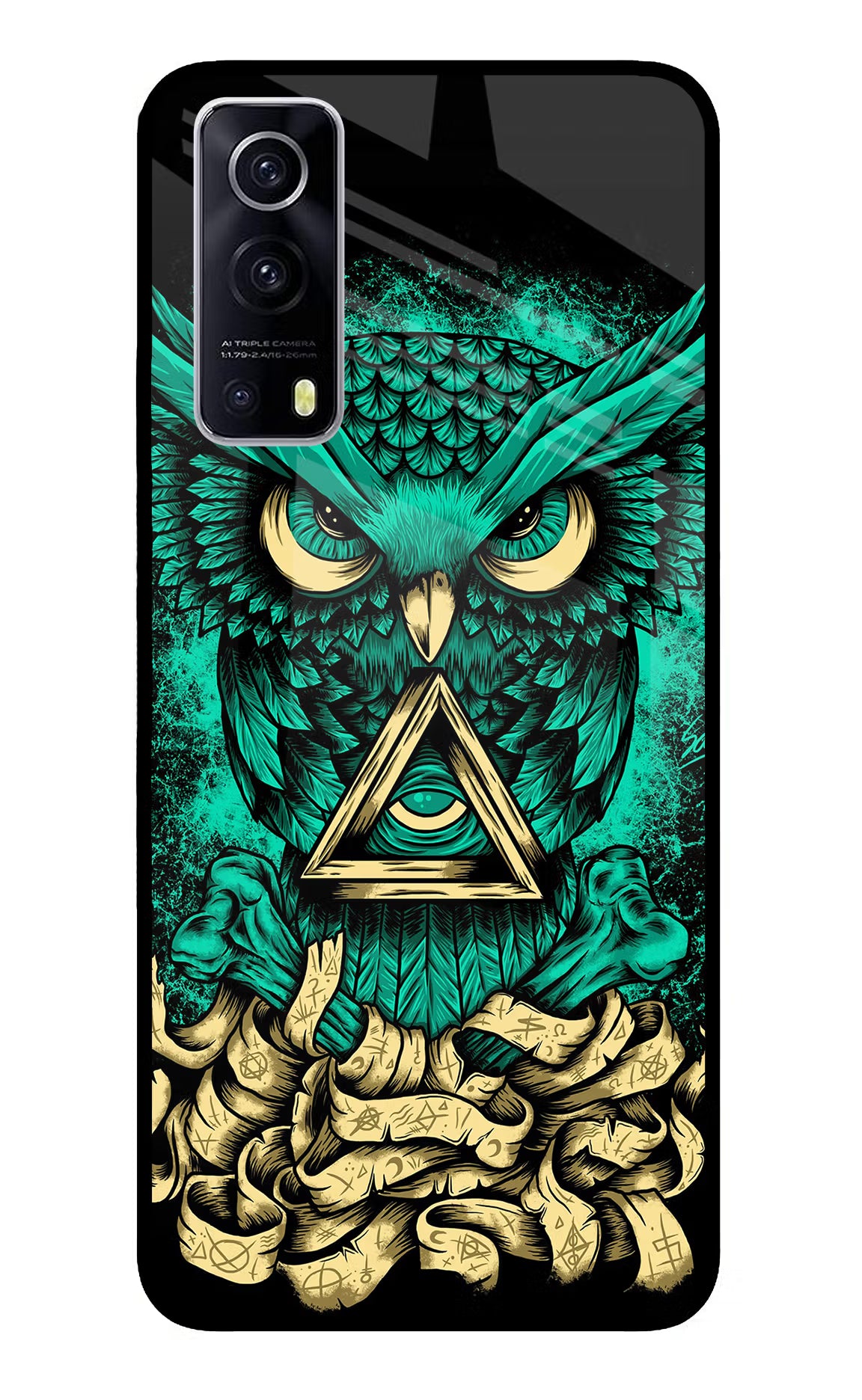 Green Owl iQOO Z3 5G Glass Case - Green Owl iQOO Z3 5G Glass Case Green Owl iQOO Z3 5G Glass Case