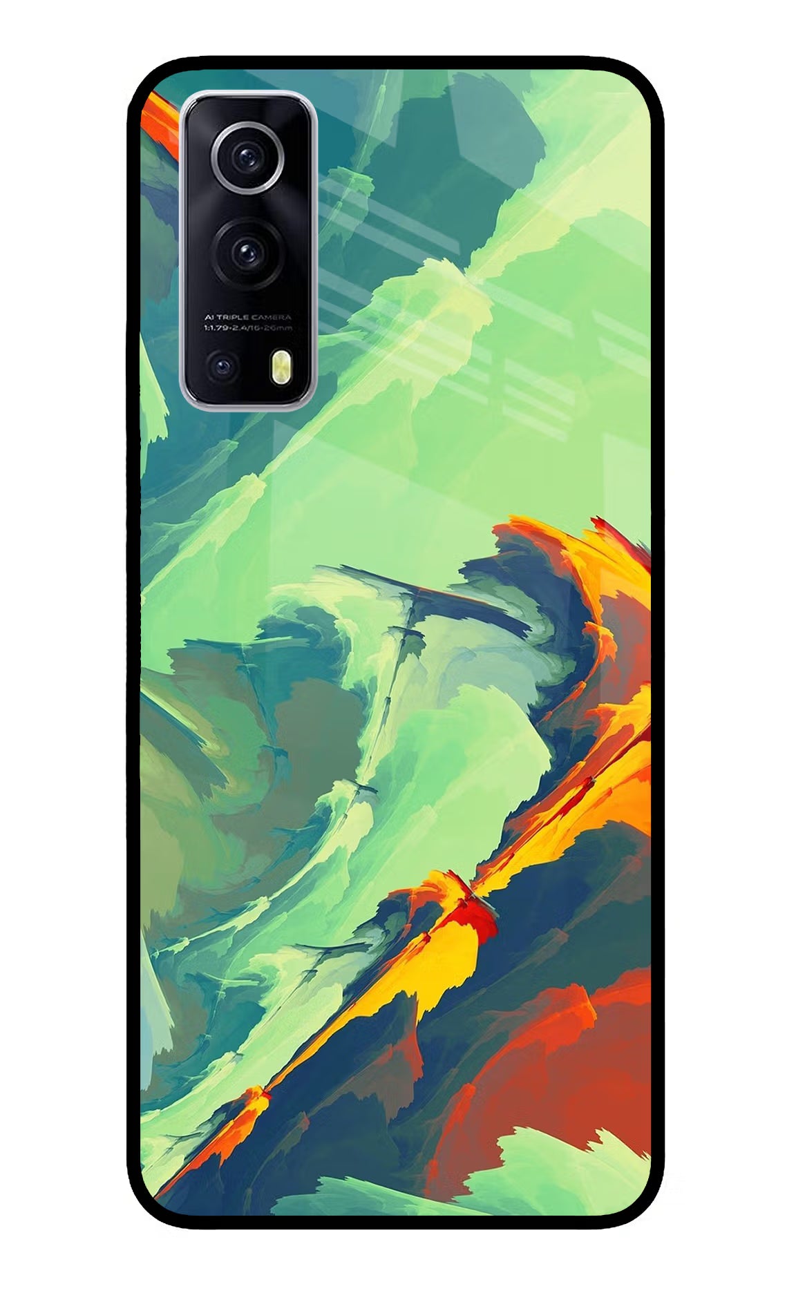 Paint Art iQOO Z3 5G Back Cover - Paint Art iQOO Z3 5G Glass Case Back Cover by Casekaro Paint Art iQOO Z3 5G Glass Case Back Cover by Casekaro