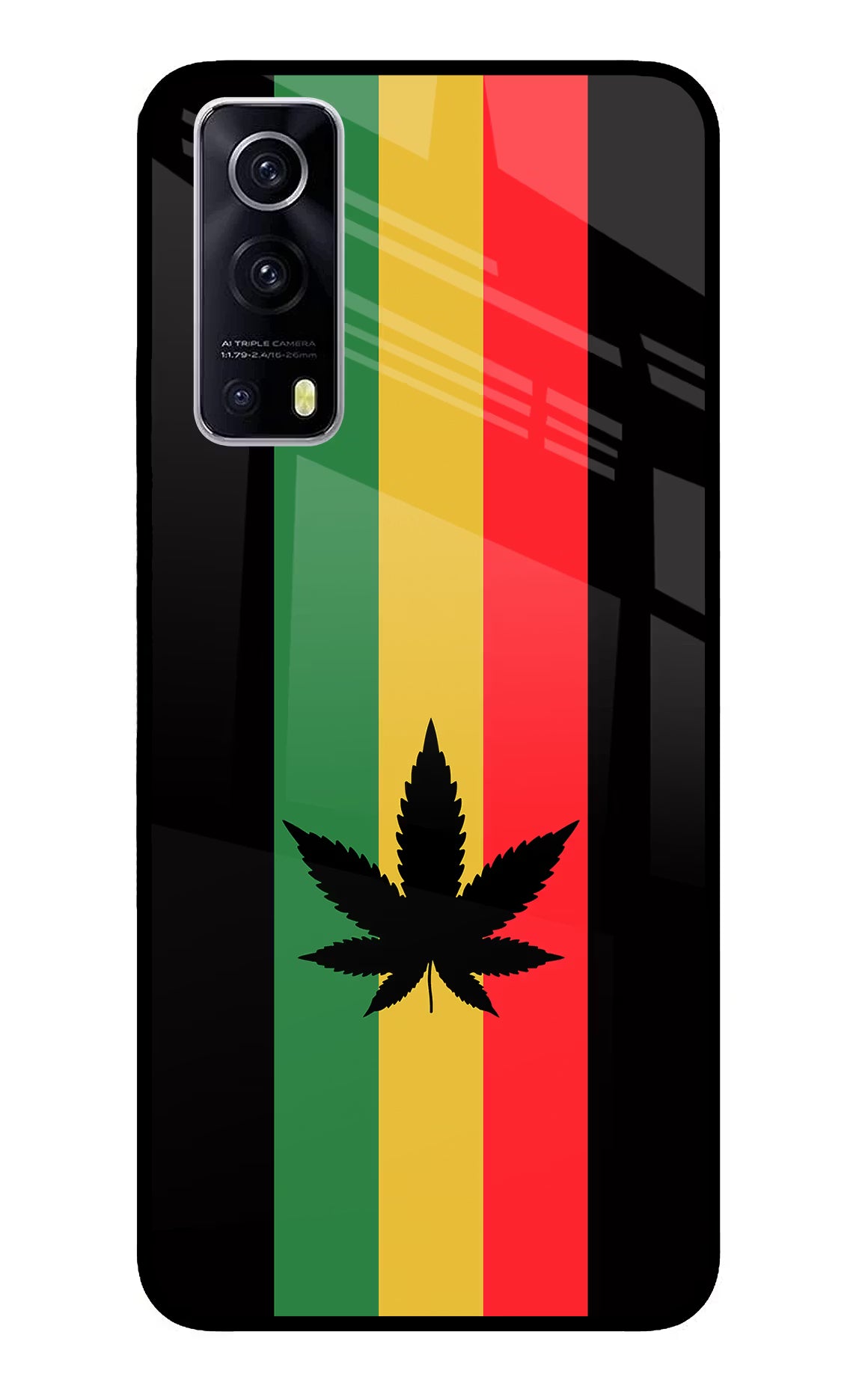Weed Flag iQOO Z3 5G Glass Case - Weed Flag iQOO Z3 5G Glass Case Weed Flag iQOO Z3 5G Glass Case