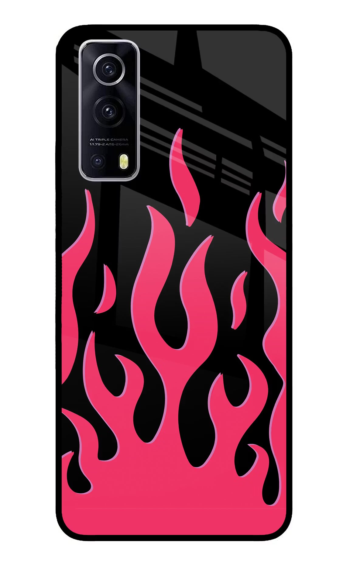 Fire Flames iQOO Z3 5G Glass Case - Fire Flames iQOO Z3 5G Glass Case Fire Flames iQOO Z3 5G Glass Case