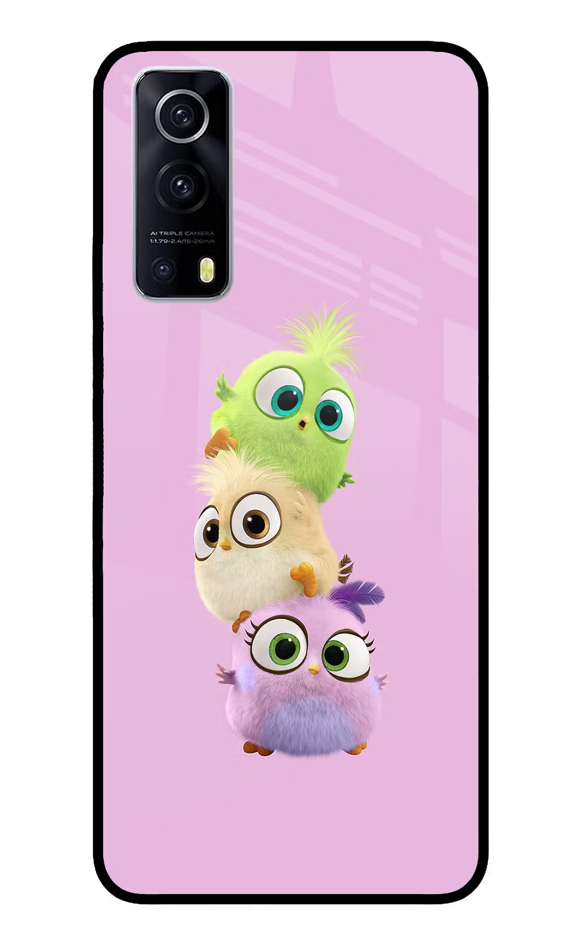 Cute Little Birds iQOO Z3 5G Glass Case - Cute Little Birds iQOO Z3 5G Glass Case Cute Little Birds iQOO Z3 5G Glass Case