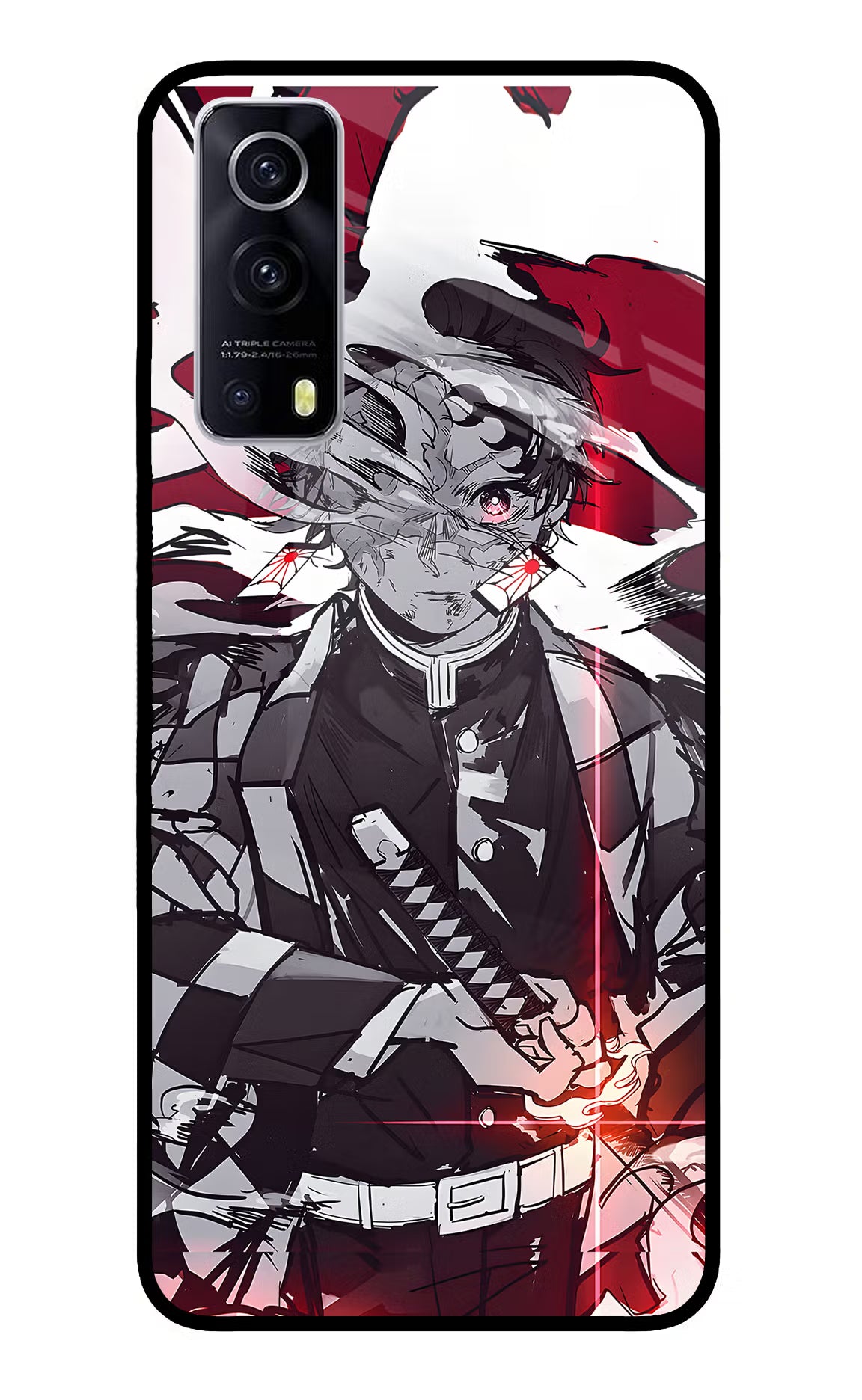 Demon Slayer iQOO Z3 5G Glass Case - Demon Slayer iQOO Z3 5G Glass Case Demon Slayer iQOO Z3 5G Glass Case