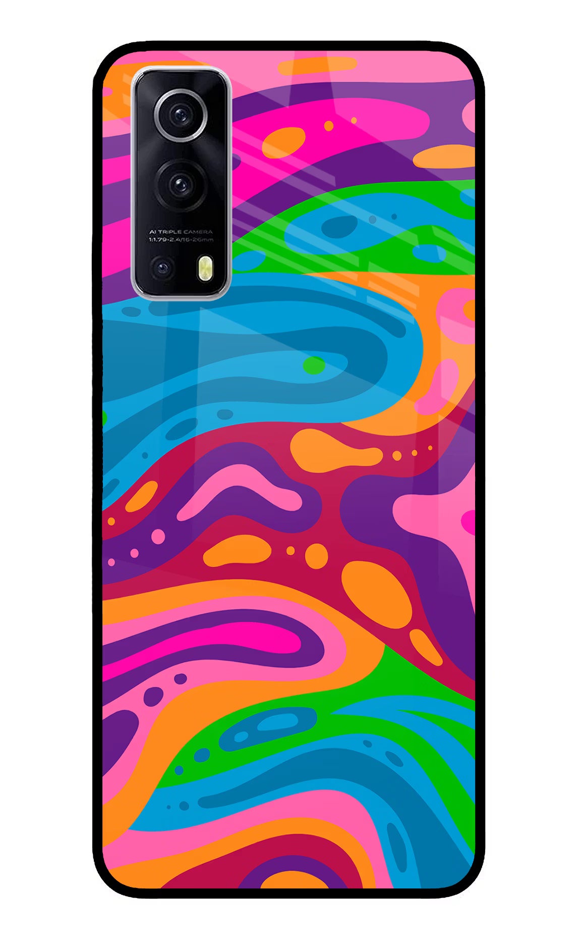 Trippy Pattern iQOO Z3 5G Glass Case - Trippy Pattern iQOO Z3 5G Glass Case Trippy Pattern iQOO Z3 5G Glass Case