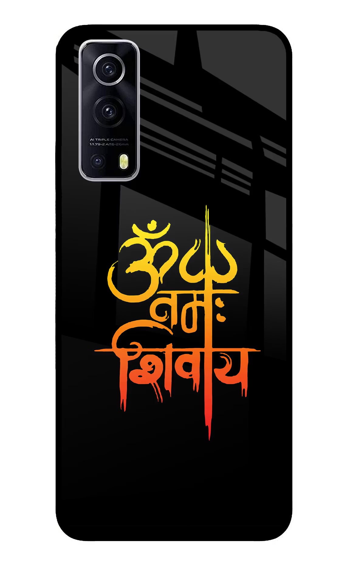 Om Namah Shivay iQOO Z3 5G Glass Case - Om Namah Shivay iQOO Z3 5G Glass Case Om Namah Shivay iQOO Z3 5G Glass Case