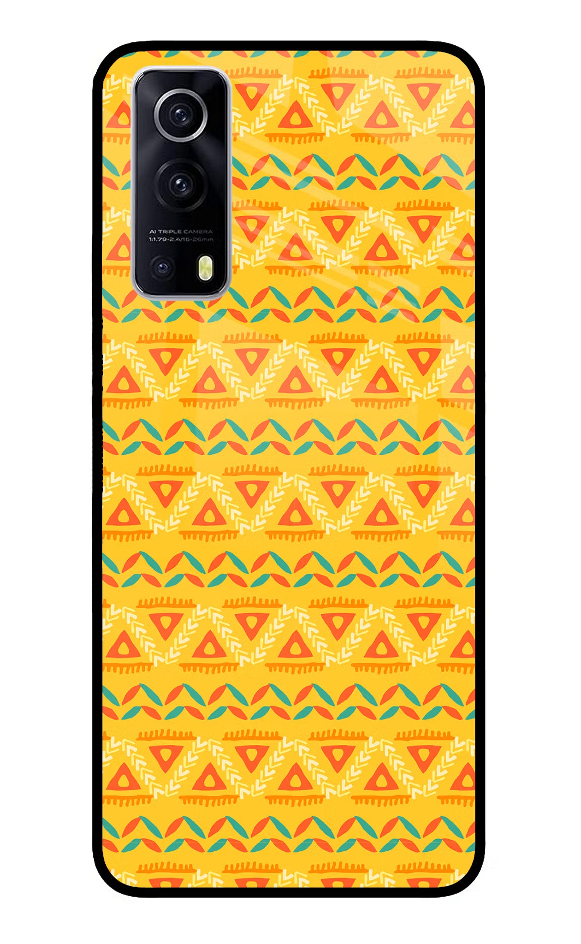 Tribal Pattern iQOO Z3 5G Back Cover - Tribal Pattern iQOO Z3 5G Glass Case Back Cover by Casekaro Tribal Pattern iQOO Z3 5G Glass Case Back Cover by Casekaro