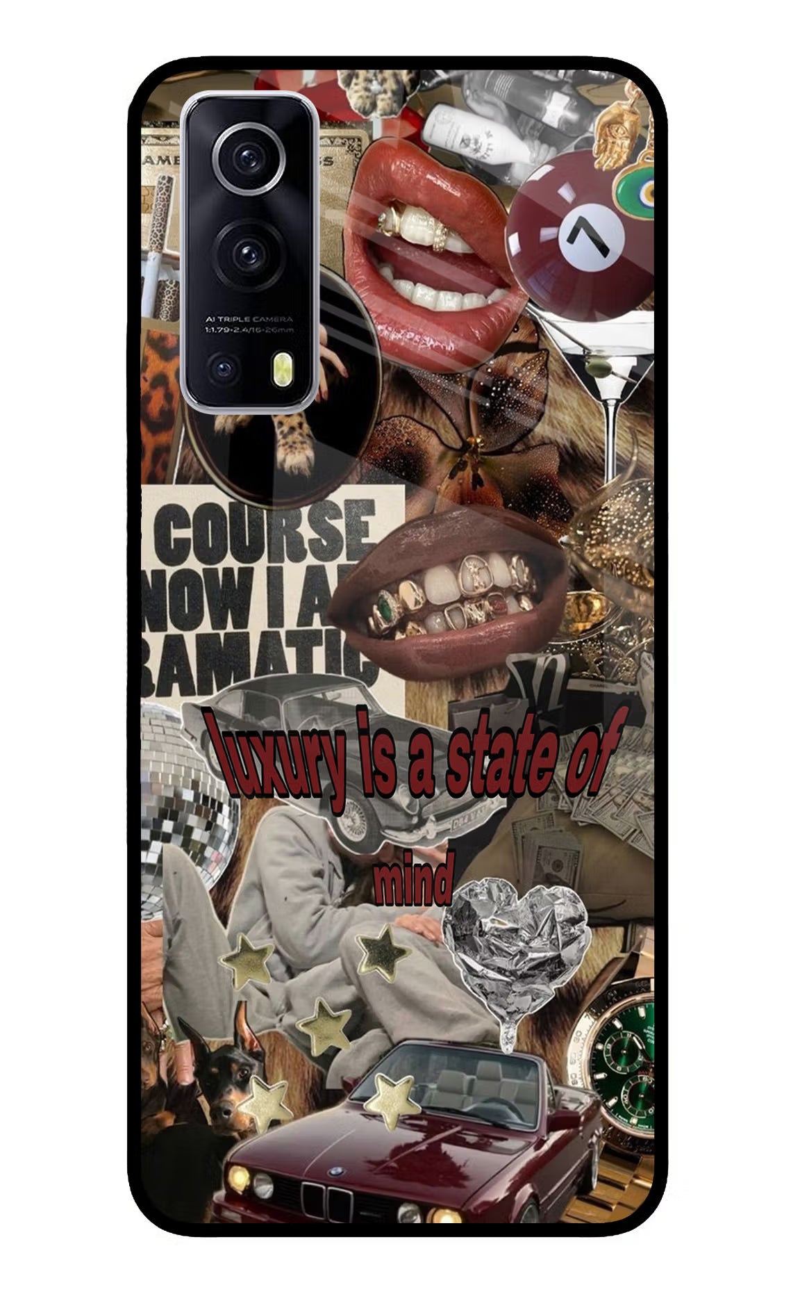 Luxury iQOO Z3 5G Back Cover - Luxury iQOO Z3 5G Glass Case Back Cover by Casekaro Luxury iQOO Z3 5G Glass Case Back Cover by Casekaro