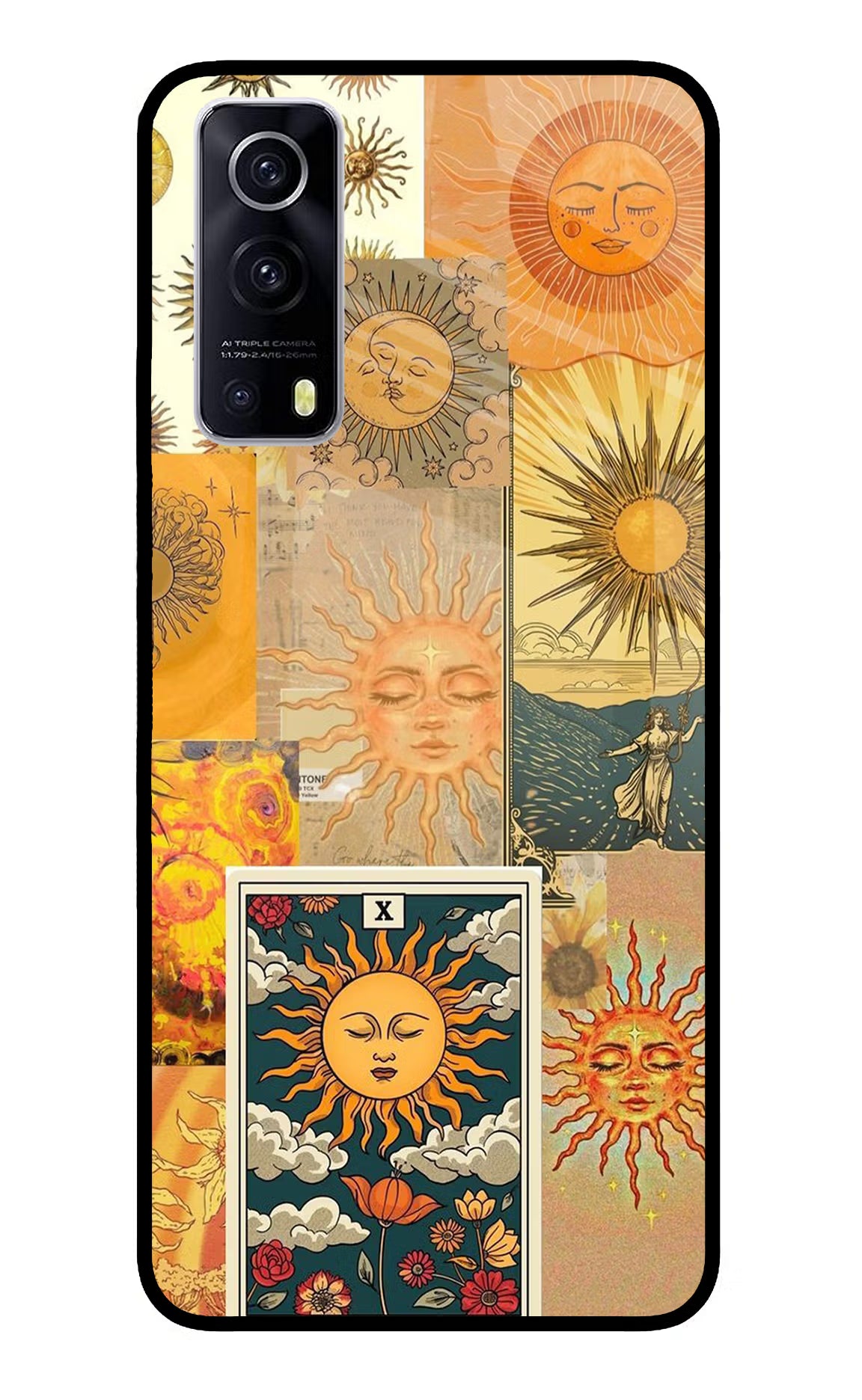 Sun iQOO Z3 5G Back Cover - Sun iQOO Z3 5G Glass Case Back Cover by Casekaro Sun iQOO Z3 5G Glass Case Back Cover by Casekaro