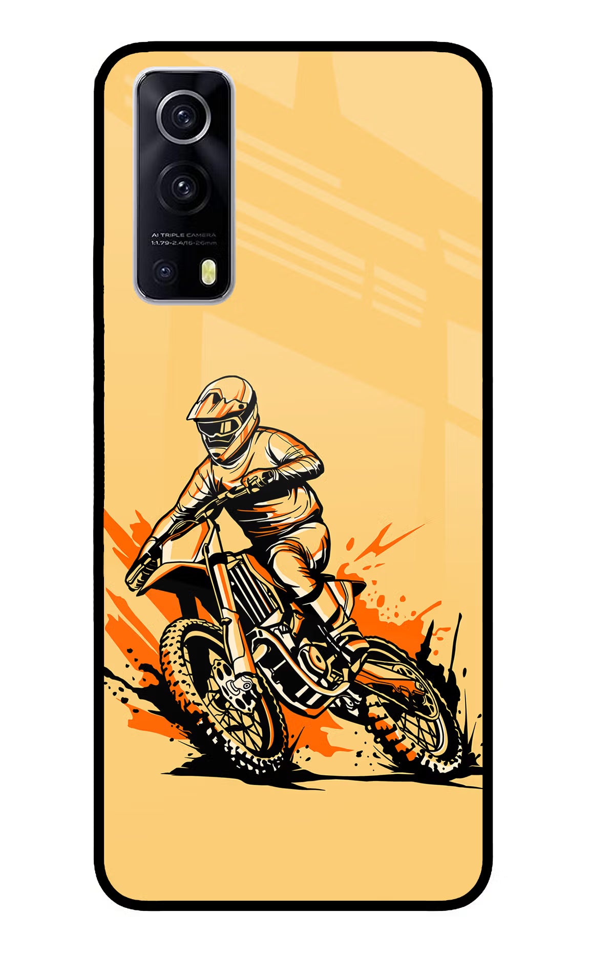 Off-Road Fury iQOO Z3 5G Back Cover - Off-Road Fury iQOO Z3 5G Glass Case Back Cover by Casekaro Off-Road Fury iQOO Z3 5G Glass Case Back Cover by Casekaro
