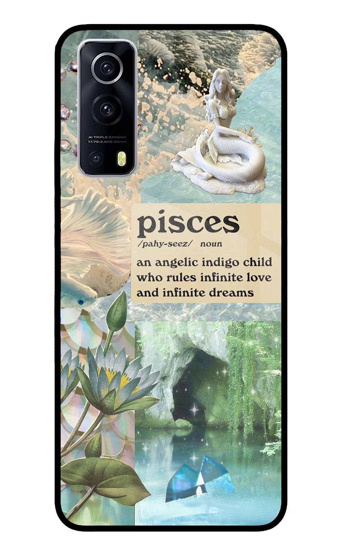 Pisces Zodiac iQOO Z3 5G Back Cover - Pisces Zodiac iQOO Z3 5G Glass Case Back Cover by Casekaro Pisces Zodiac iQOO Z3 5G Glass Case Back Cover by Casekaro