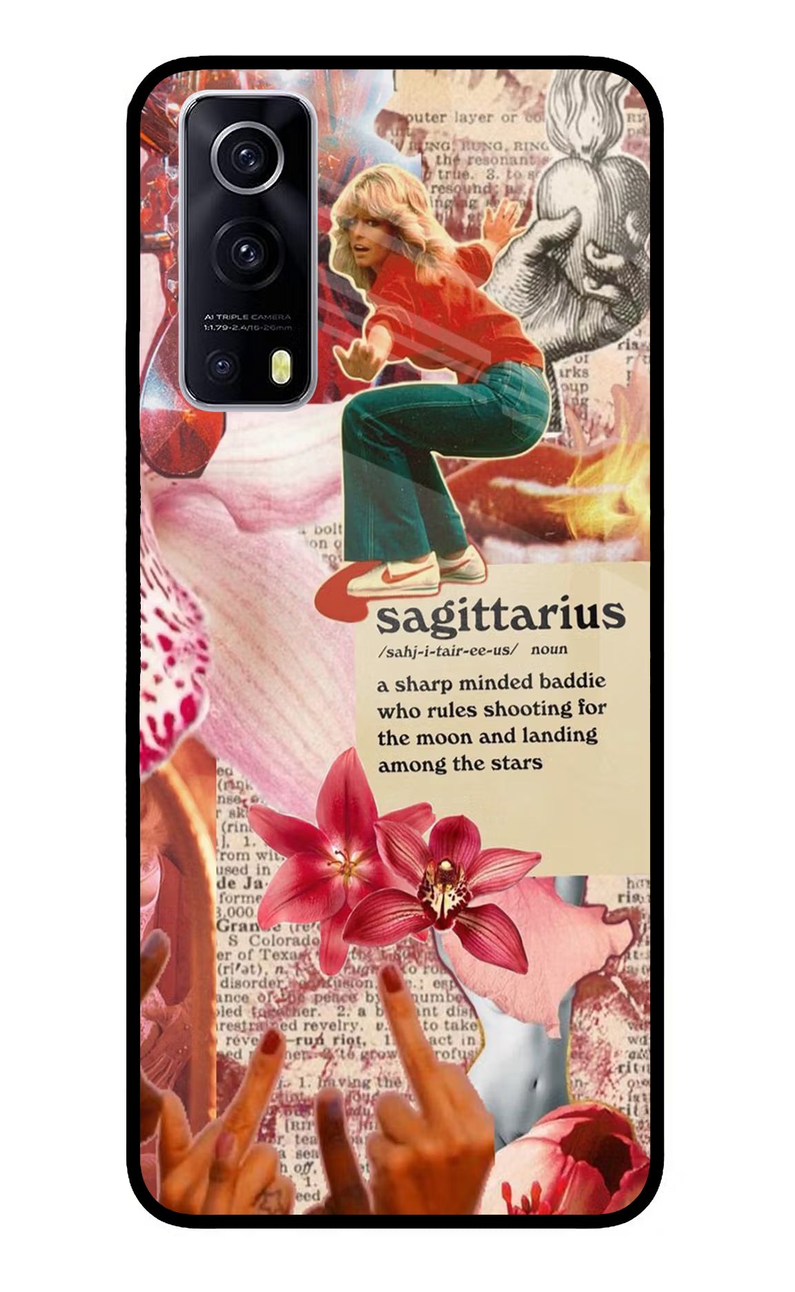 Sagittarius Zodiac iQOO Z3 5G Back Cover - Sagittarius Zodiac iQOO Z3 5G Glass Case Back Cover by Casekaro Sagittarius Zodiac iQOO Z3 5G Glass Case Back Cover by Casekaro