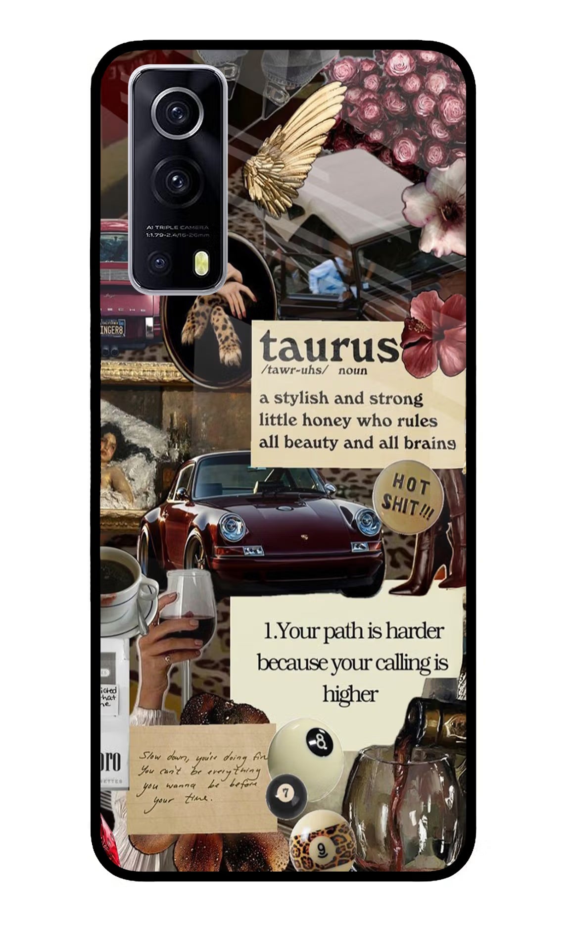 Taurus Zodiac iQOO Z3 5G Back Cover - Taurus Zodiac iQOO Z3 5G Glass Case Back Cover by Casekaro Taurus Zodiac iQOO Z3 5G Glass Case Back Cover by Casekaro