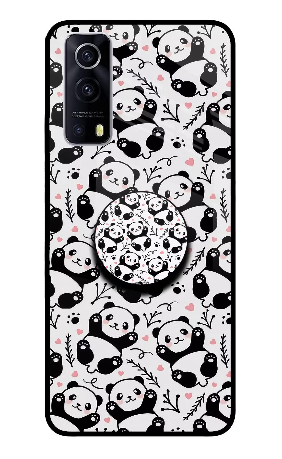 Cute Panda iQOO Z3 5G Pop Case - Cute Panda iQOO Z3 5G Pop Case by Casekaro Cute Panda iQOO Z3 5G Pop Case by Casekaro