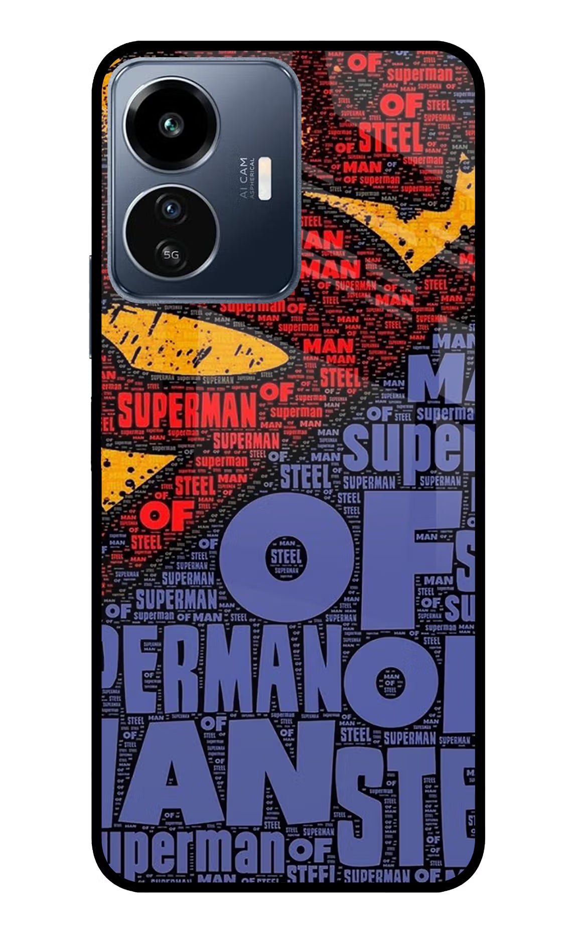 Superman IQOO Z6 Lite 5G Glass Case - Superman IQOO Z6 Lite 5G Glass Case Superman IQOO Z6 Lite 5G Glass Case