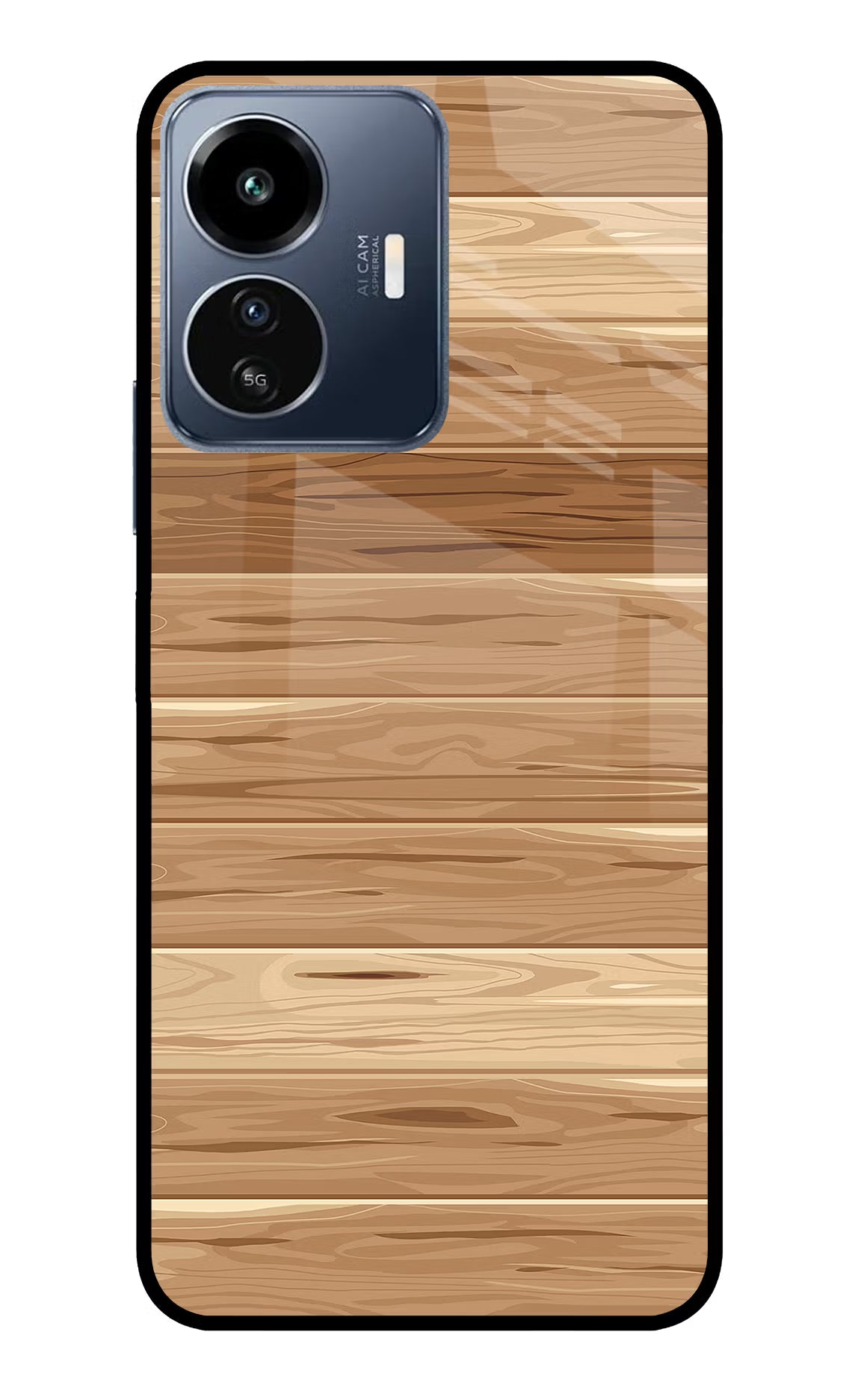 Wooden Vector IQOO Z6 Lite 5G Glass Case - Wooden Vector IQOO Z6 Lite 5G Glass Case Wooden Vector IQOO Z6 Lite 5G Glass Case