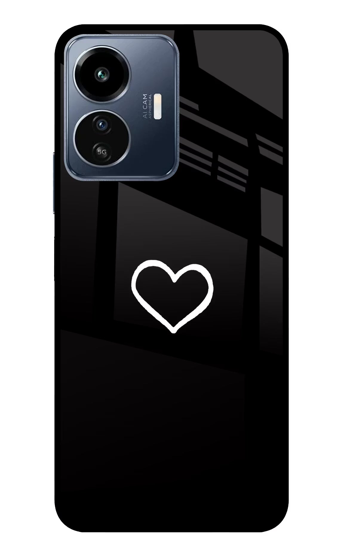 Heart IQOO Z6 Lite 5G Glass Case - Heart IQOO Z6 Lite 5G Glass Case Heart IQOO Z6 Lite 5G Glass Case