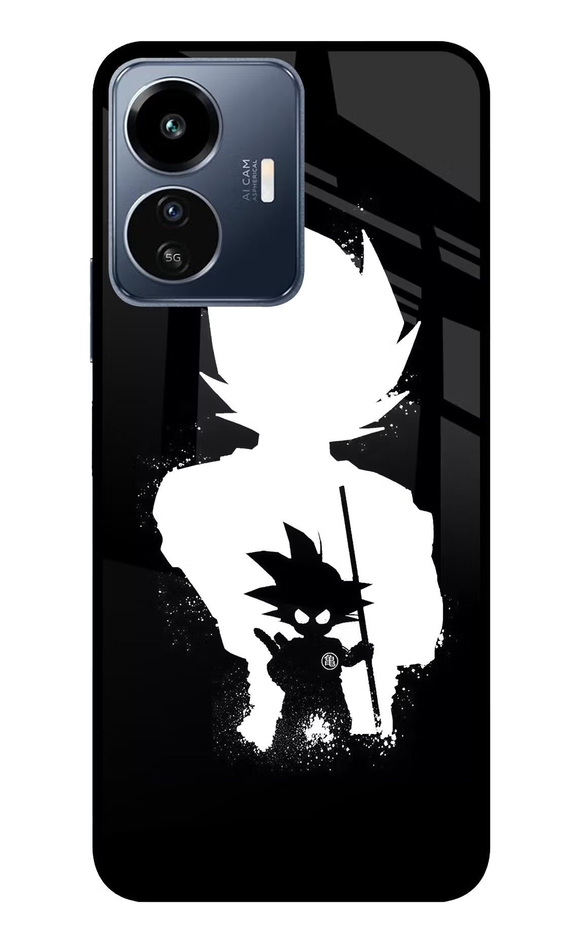 Goku Shadow IQOO Z6 Lite 5G Glass Case - Goku Shadow IQOO Z6 Lite 5G Glass Case Goku Shadow IQOO Z6 Lite 5G Glass Case