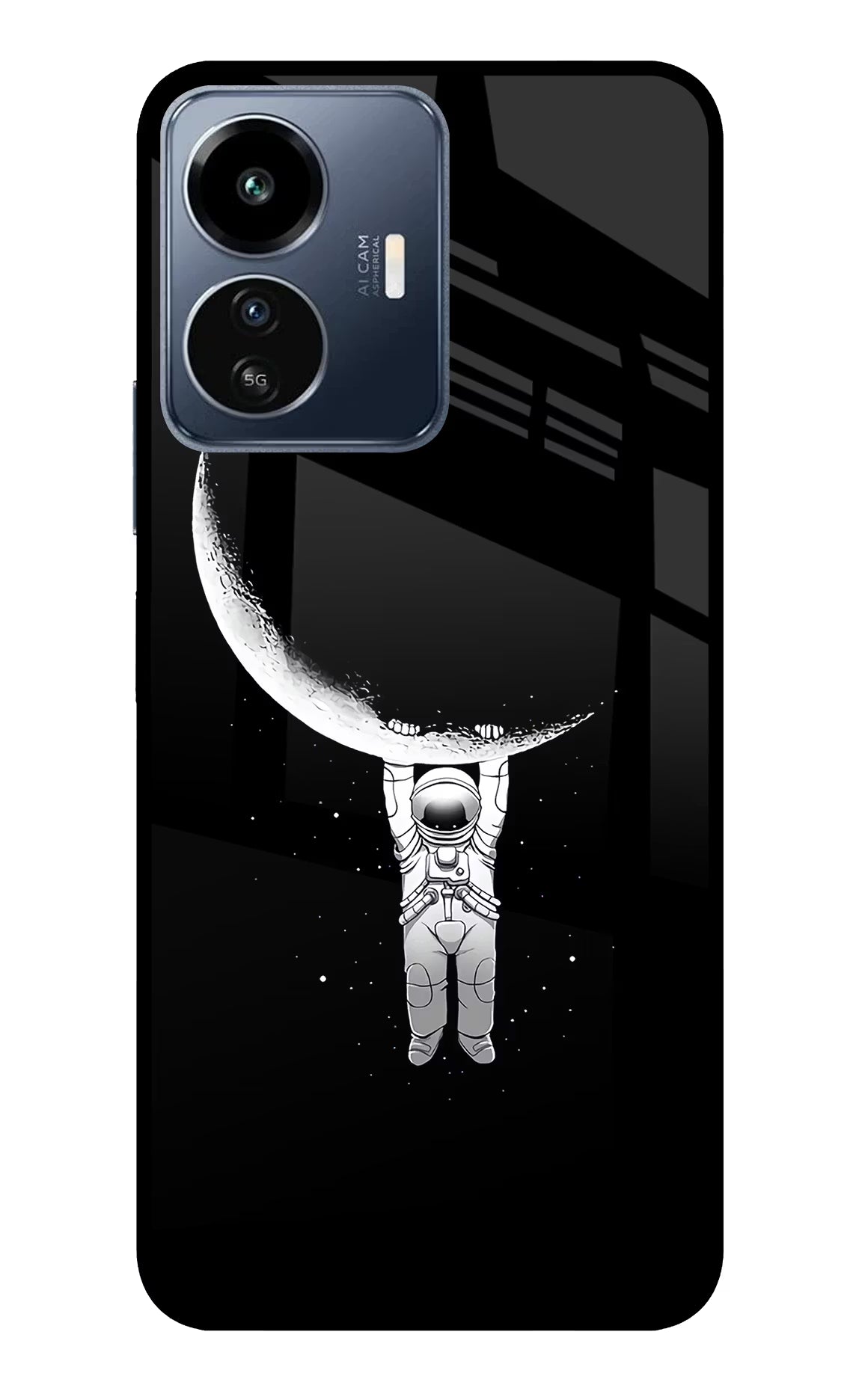 Moon Space IQOO Z6 Lite 5G Glass Case - Moon Space IQOO Z6 Lite 5G Glass Case Moon Space IQOO Z6 Lite 5G Glass Case
