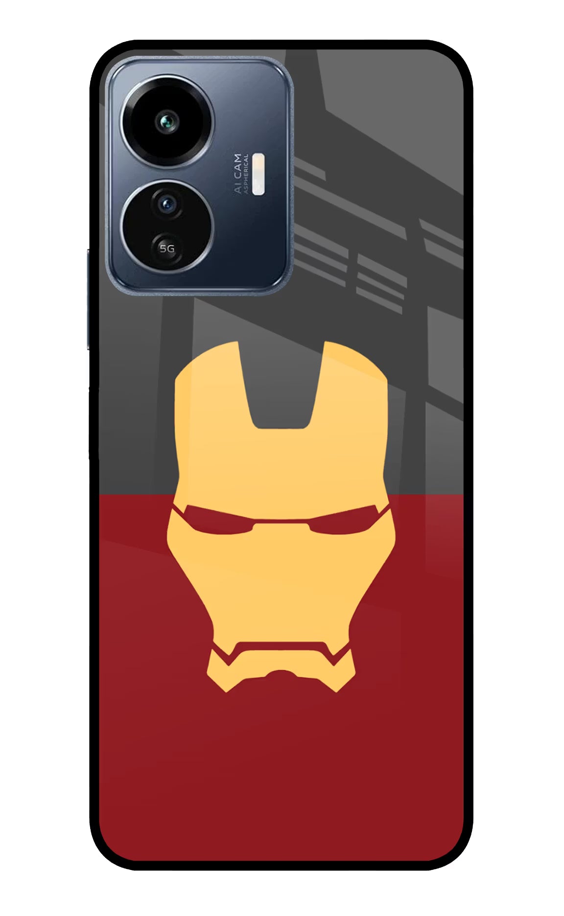 Ironman IQOO Z6 Lite 5G Glass Case - Ironman IQOO Z6 Lite 5G Glass Case Ironman IQOO Z6 Lite 5G Glass Case