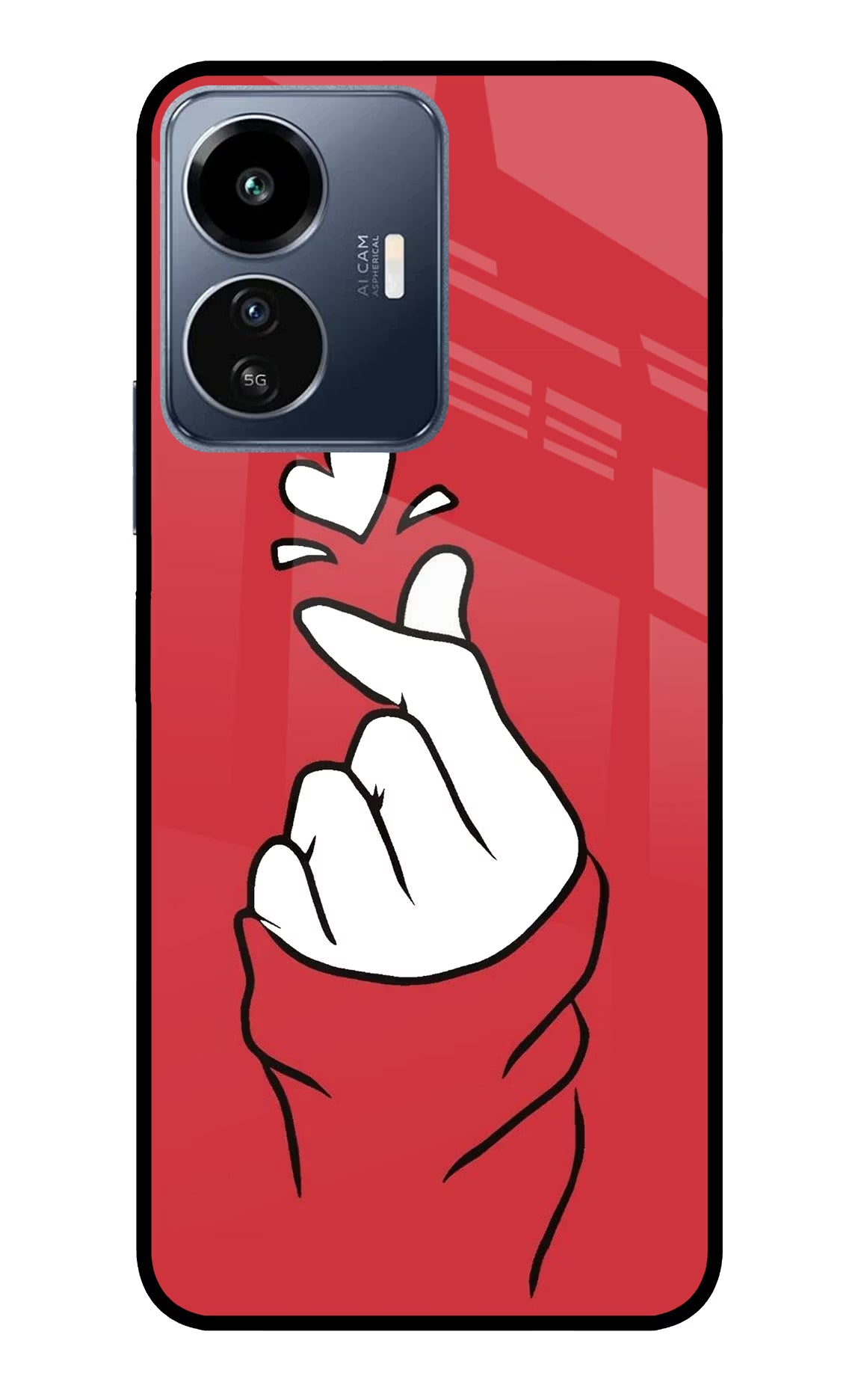 Korean Love Sign IQOO Z6 Lite 5G Glass Case - Korean Love Sign IQOO Z6 Lite 5G Glass Case Korean Love Sign IQOO Z6 Lite 5G Glass Case