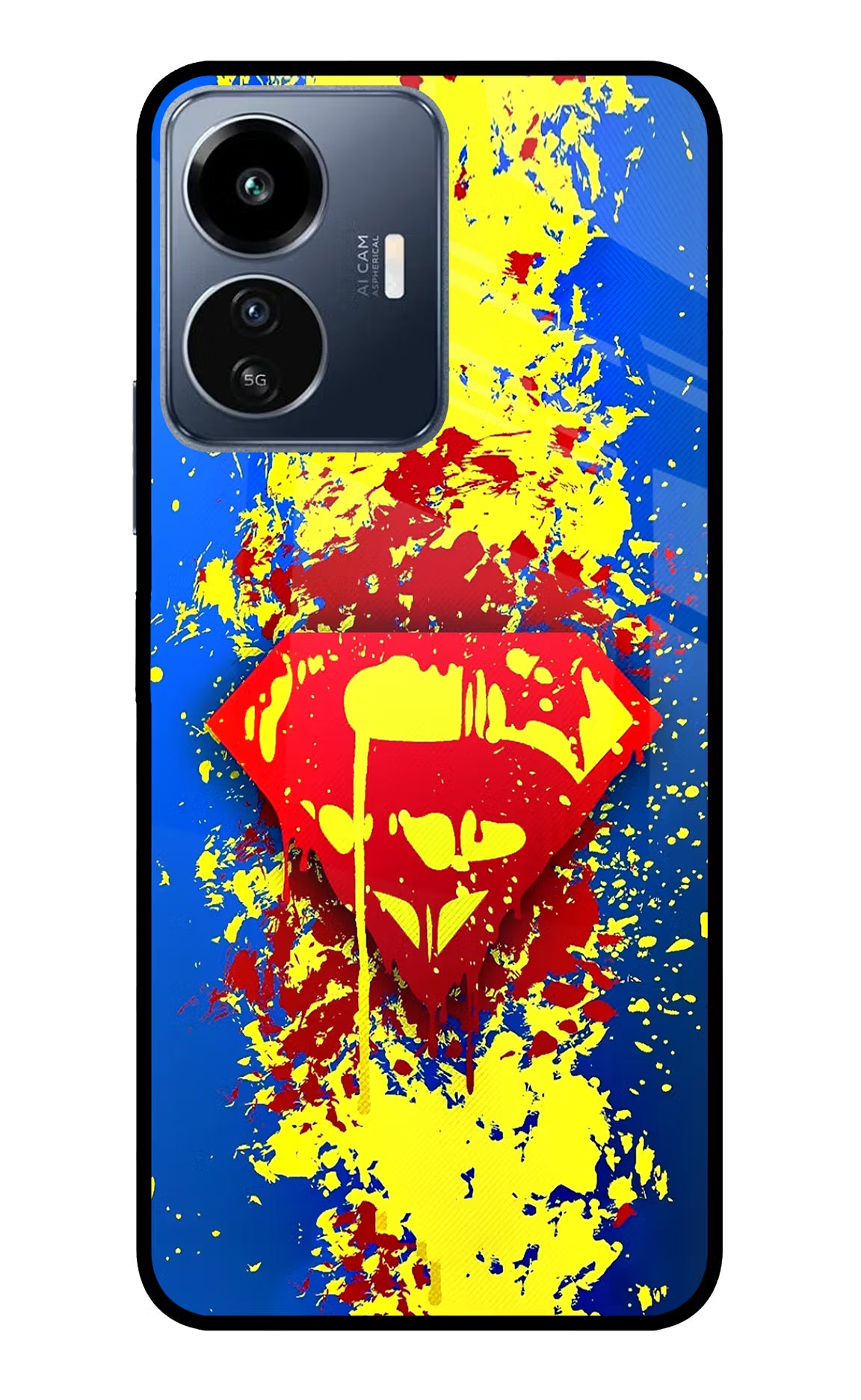 Superman logo IQOO Z6 Lite 5G Glass Case - Superman logo IQOO Z6 Lite 5G Glass Case Superman logo IQOO Z6 Lite 5G Glass Case
