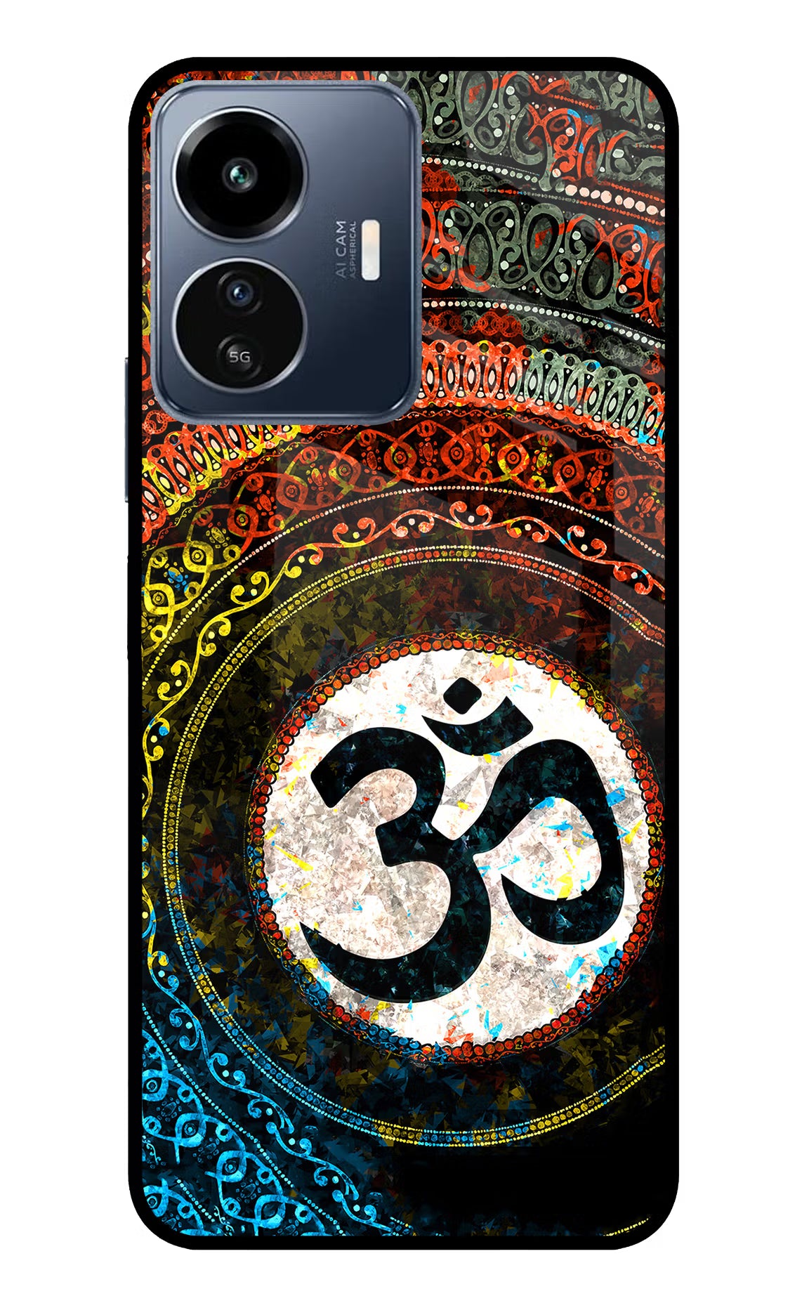 Om Cultural IQOO Z6 Lite 5G Glass Case - Om Cultural IQOO Z6 Lite 5G Glass Case Om Cultural IQOO Z6 Lite 5G Glass Case