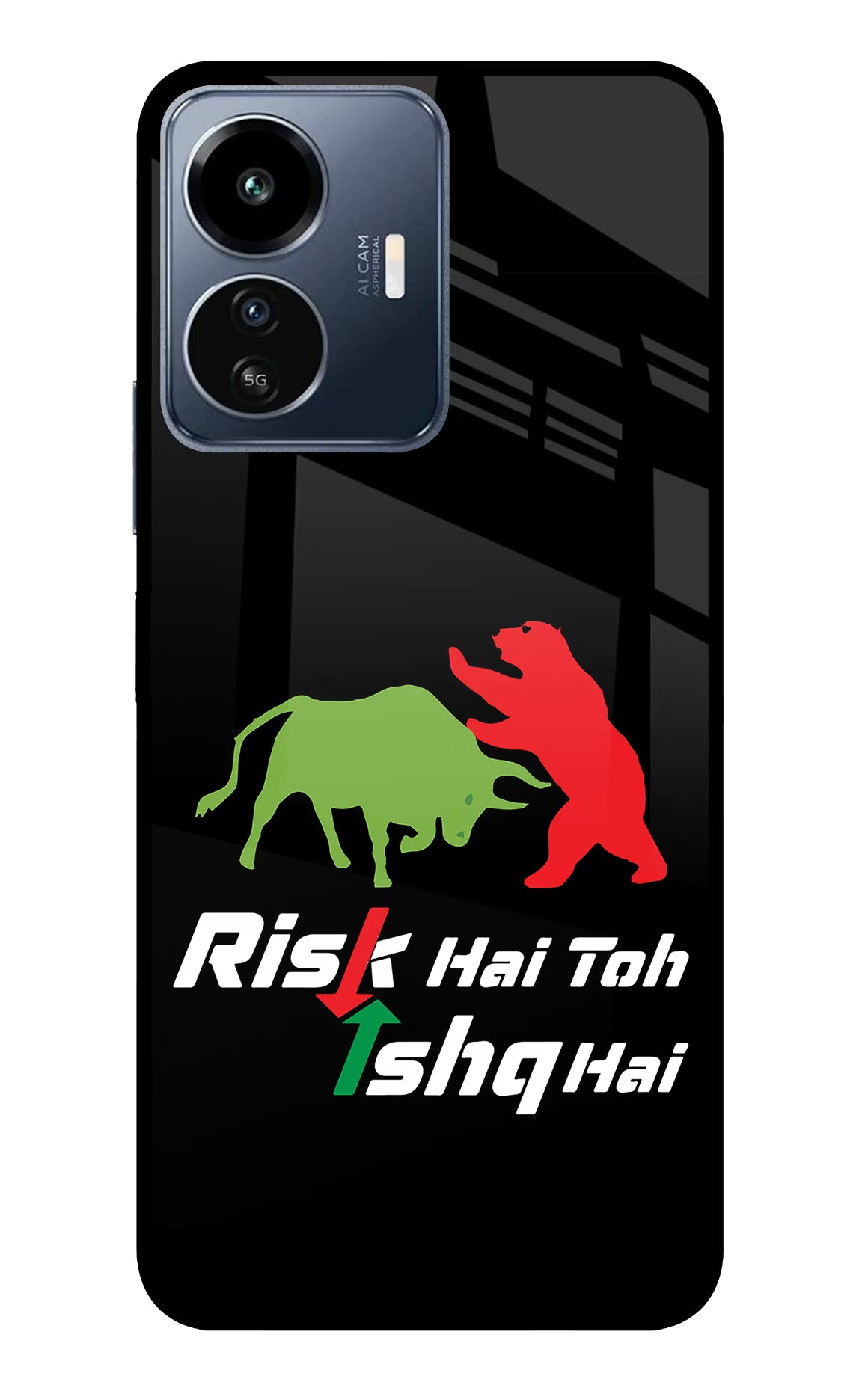 Risk Hai Toh Ishq Hai IQOO Z6 Lite 5G Glass Case - Risk Hai Toh Ishq Hai IQOO Z6 Lite 5G Glass Case Risk Hai Toh Ishq Hai IQOO Z6 Lite 5G Glass Case
