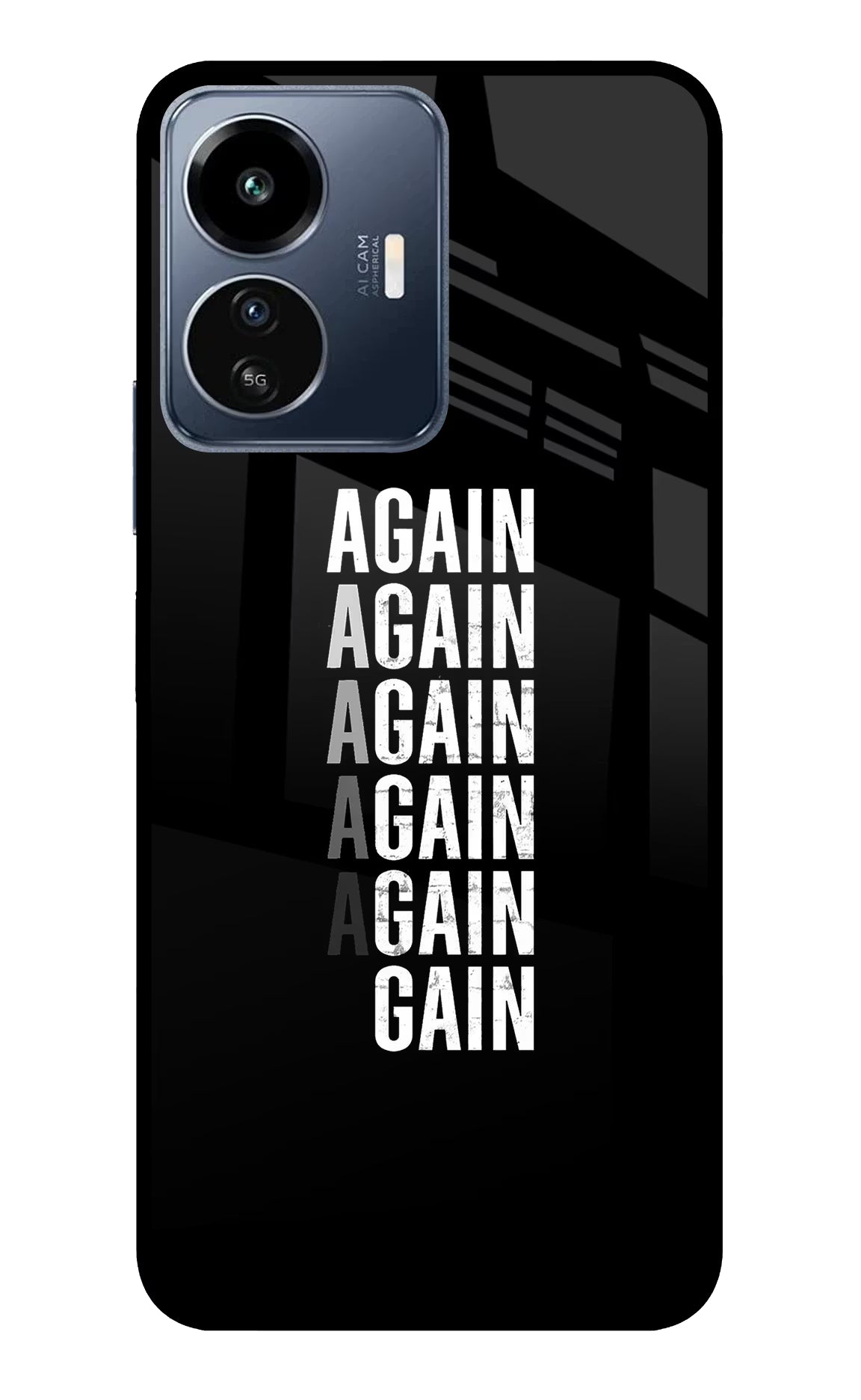 Again Again Gain IQOO Z6 Lite 5G Glass Case - Again Again Gain IQOO Z6 Lite 5G Glass Case Again Again Gain IQOO Z6 Lite 5G Glass Case