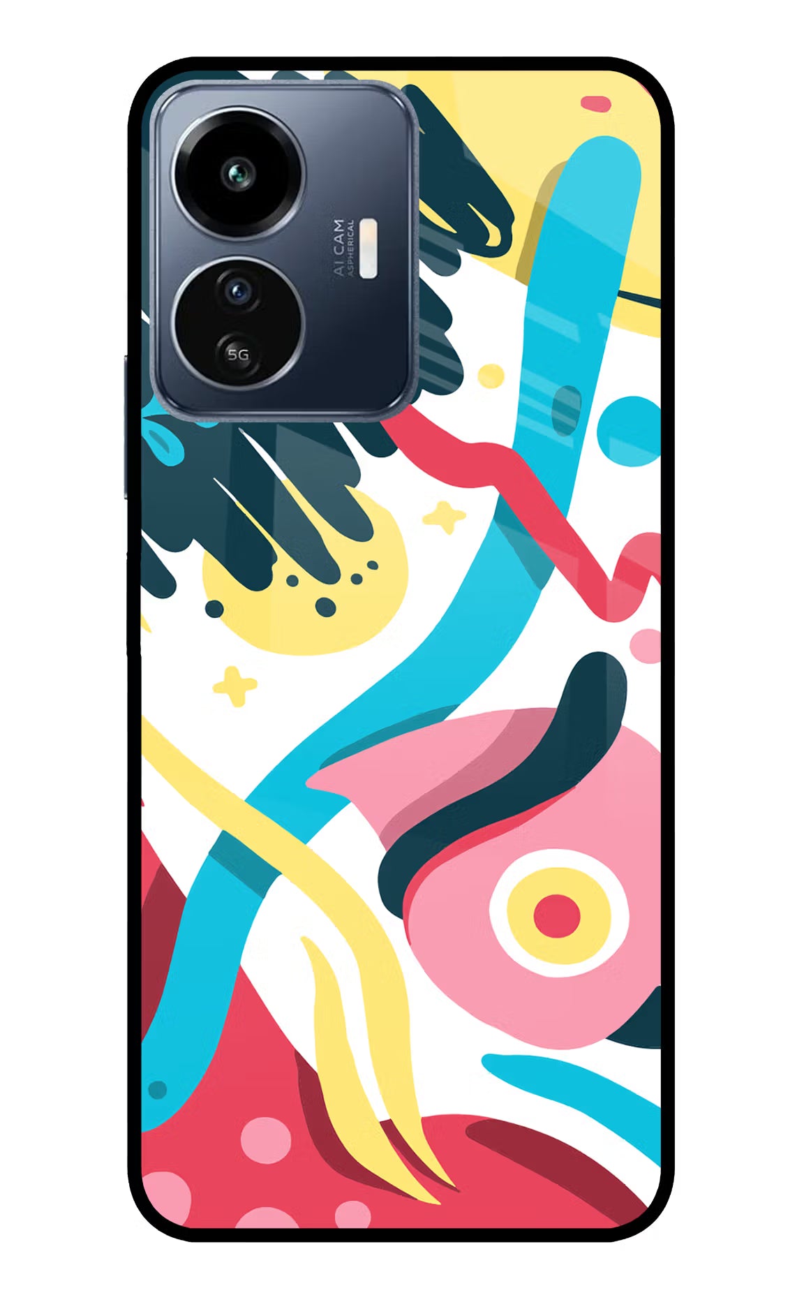 Trippy IQOO Z6 Lite 5G Glass Case - Trippy IQOO Z6 Lite 5G Glass Case Trippy IQOO Z6 Lite 5G Glass Case