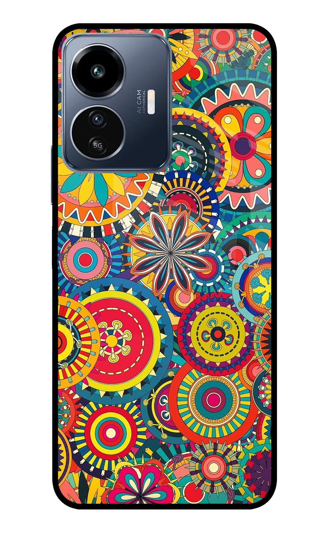 Gol Gol Art IQOO Z6 Lite 5G Glass Case - Gol Gol Art IQOO Z6 Lite 5G Glass Case Gol Gol Art IQOO Z6 Lite 5G Glass Case