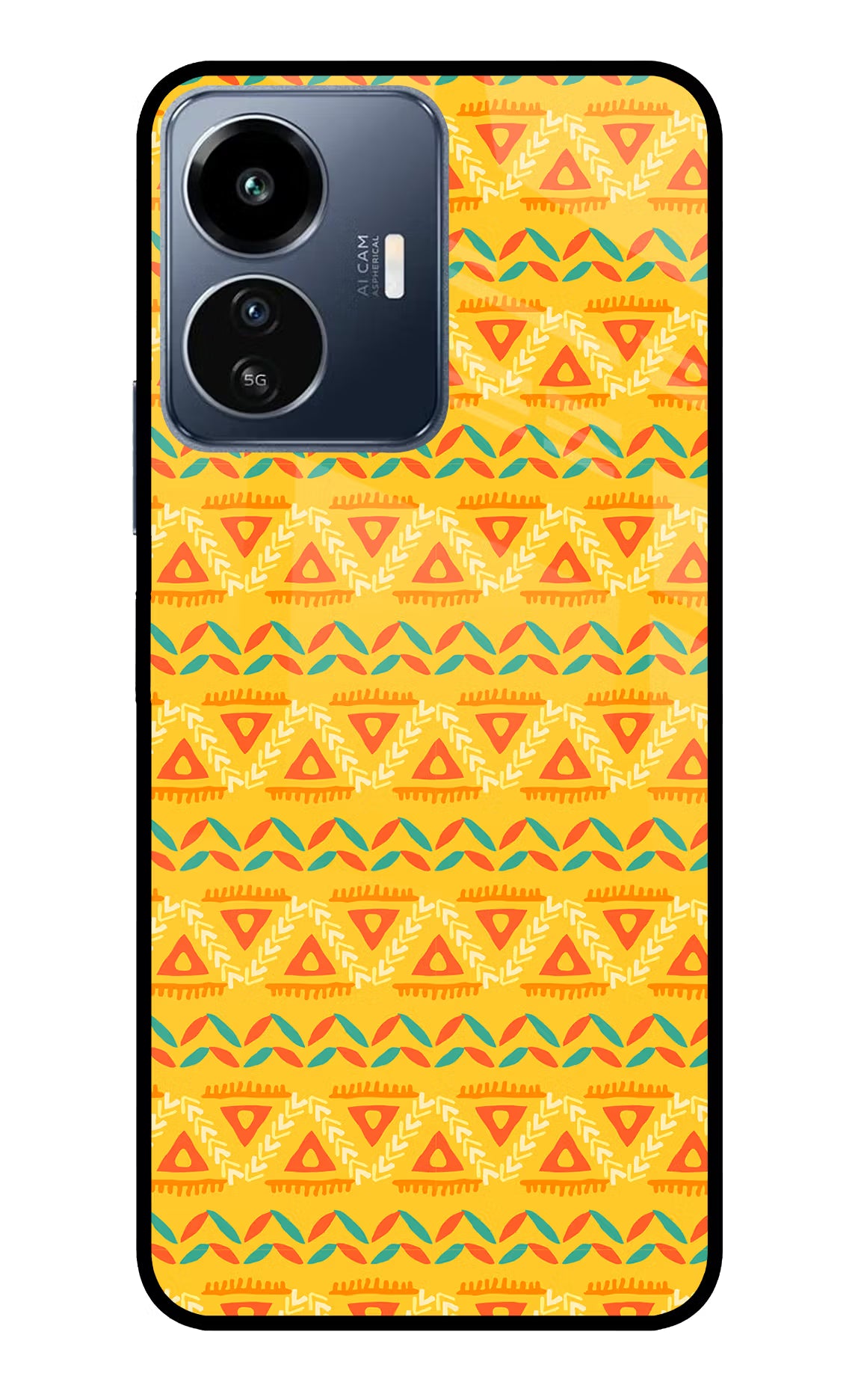 Tribal Pattern IQOO Z6 Lite 5G Glass Case - Tribal Pattern IQOO Z6 Lite 5G Glass Case Tribal Pattern IQOO Z6 Lite 5G Glass Case