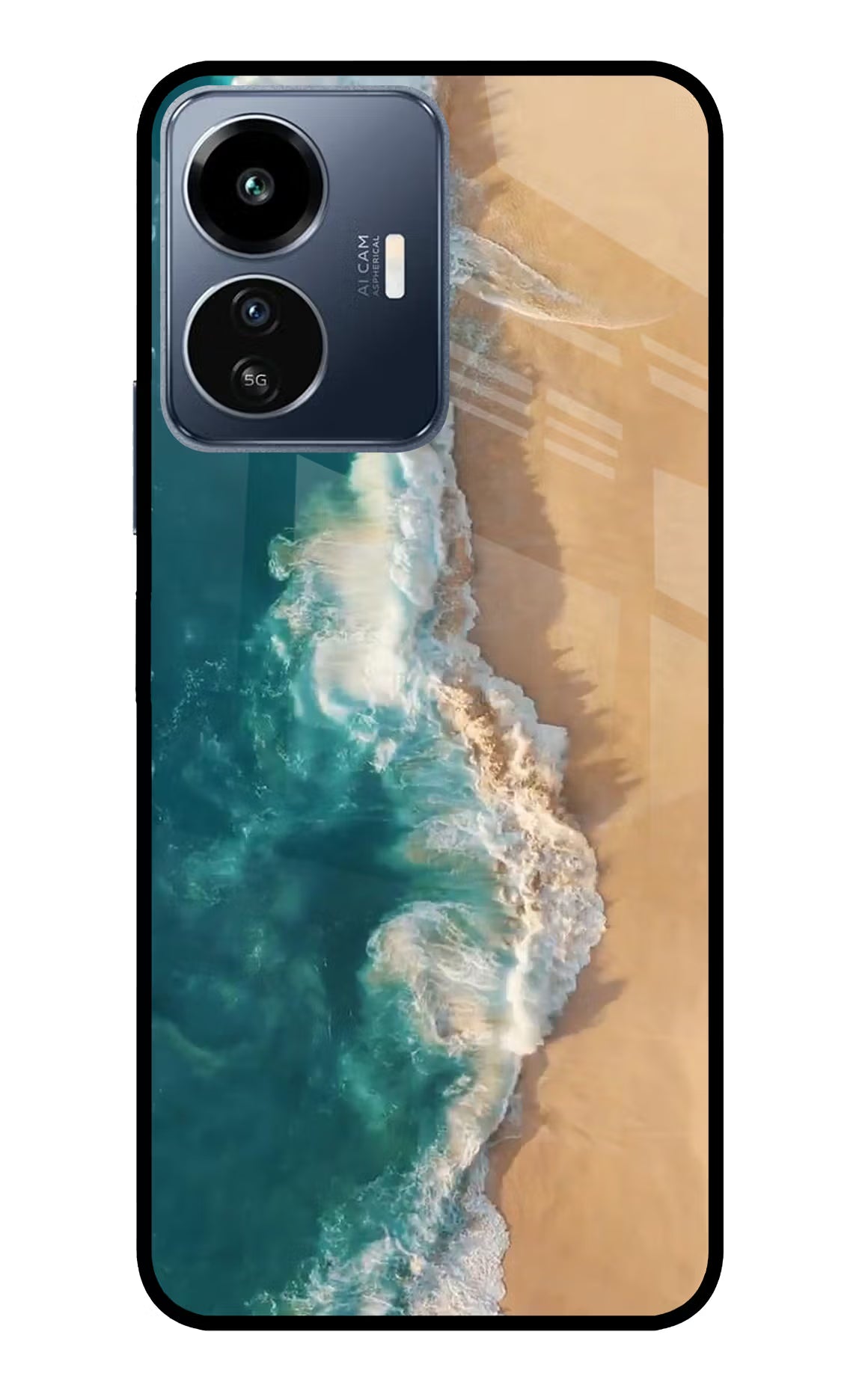 Ocean Beach IQOO Z6 Lite 5G Glass Case - Ocean Beach IQOO Z6 Lite 5G Glass Case Ocean Beach IQOO Z6 Lite 5G Glass Case