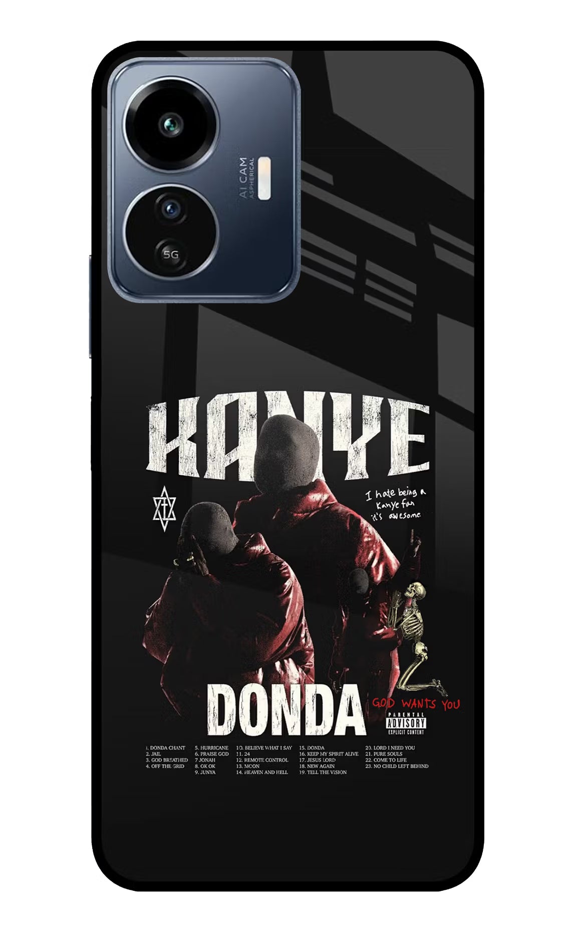 Donda Kanye West IQOO Z6 Lite 5G Glass Case - Donda Kanye West IQOO Z6 Lite 5G Glass Case Donda Kanye West IQOO Z6 Lite 5G Glass Case
