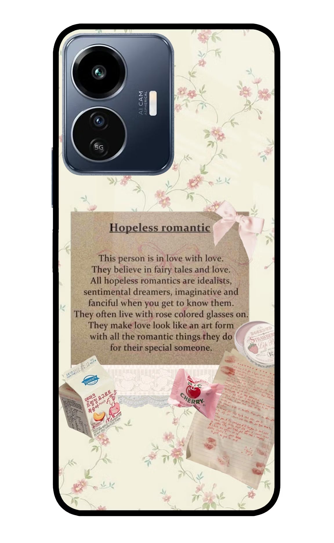 Hopeless Romantic IQOO Z6 Lite 5G Glass Case - Hopeless Romantic IQOO Z6 Lite 5G Glass Case Hopeless Romantic IQOO Z6 Lite 5G Glass Case