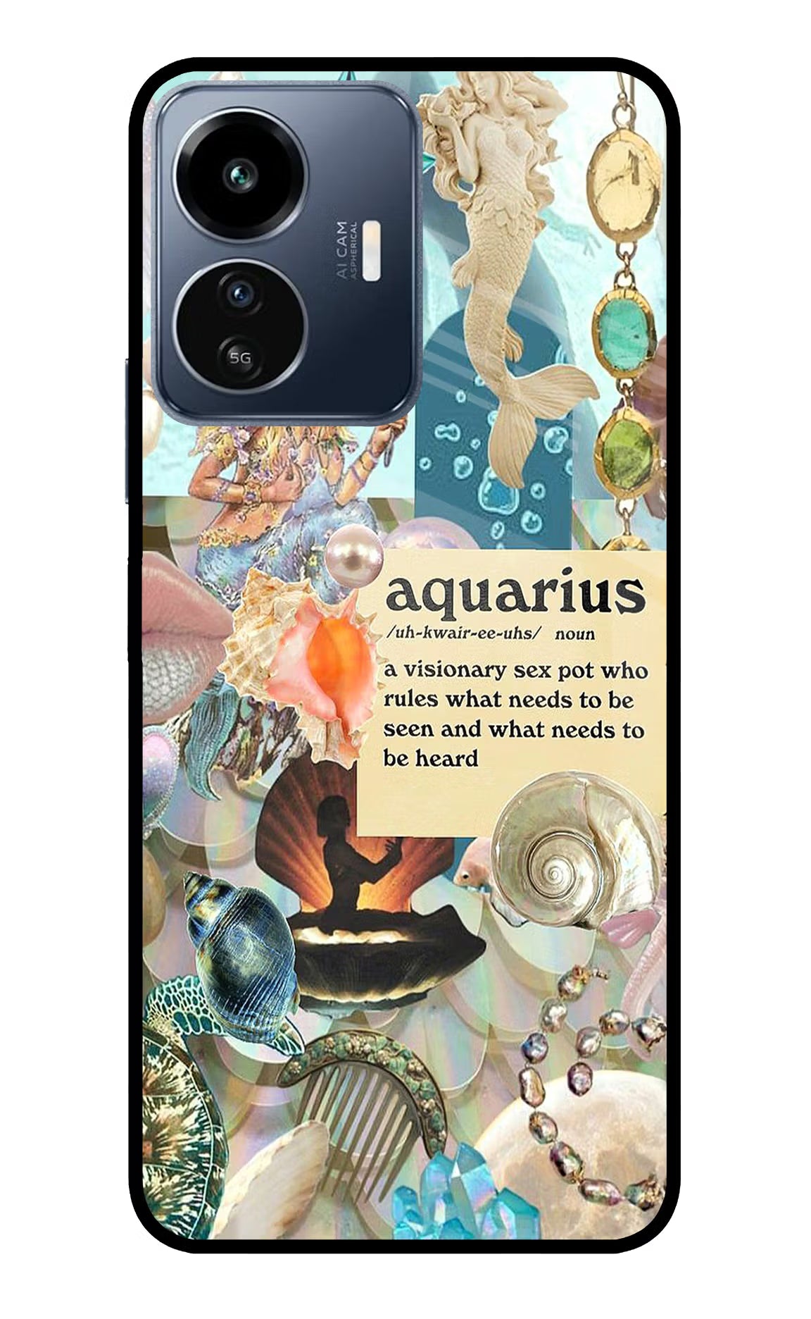 Aquarius Zodiac IQOO Z6 Lite 5G Glass Case - Aquarius Zodiac IQOO Z6 Lite 5G Glass Case Aquarius Zodiac IQOO Z6 Lite 5G Glass Case