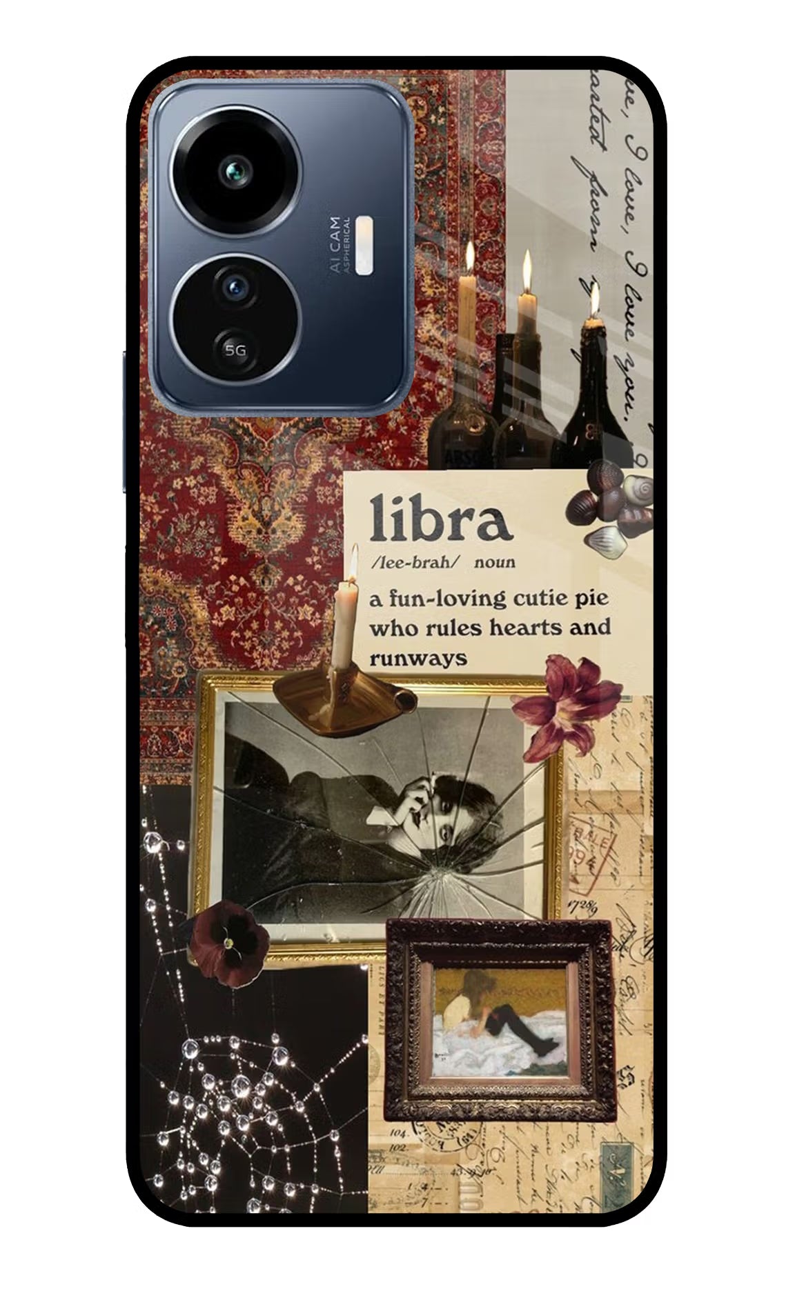 Libra Zodiac IQOO Z6 Lite 5G Back Cover - Libra Zodiac IQOO Z6 Lite 5G Glass Case Back Cover by Casekaro Libra Zodiac IQOO Z6 Lite 5G Glass Case Back Cover by Casekaro