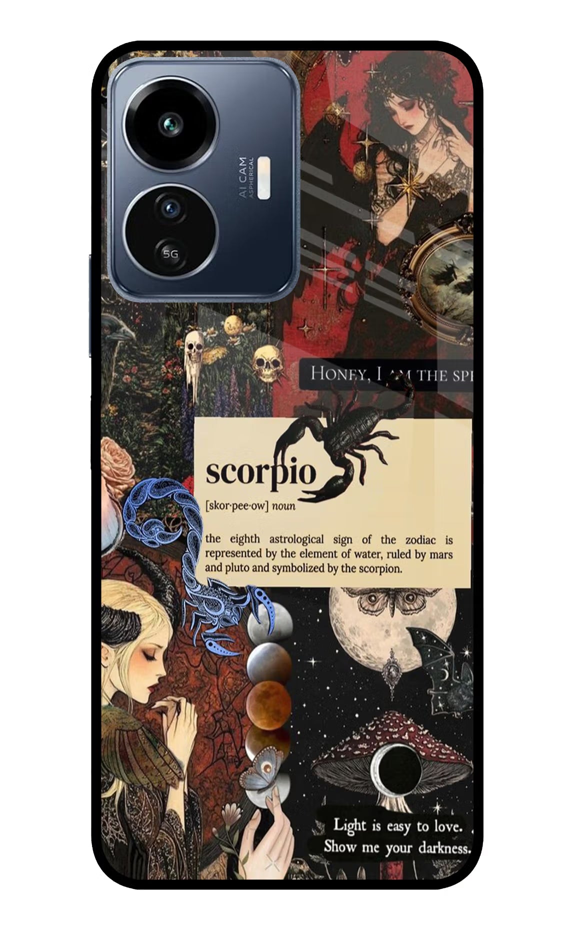 Scorpio Zodiac IQOO Z6 Lite 5G Back Cover - Scorpio Zodiac IQOO Z6 Lite 5G Glass Case Back Cover by Casekaro Scorpio Zodiac IQOO Z6 Lite 5G Glass Case Back Cover by Casekaro