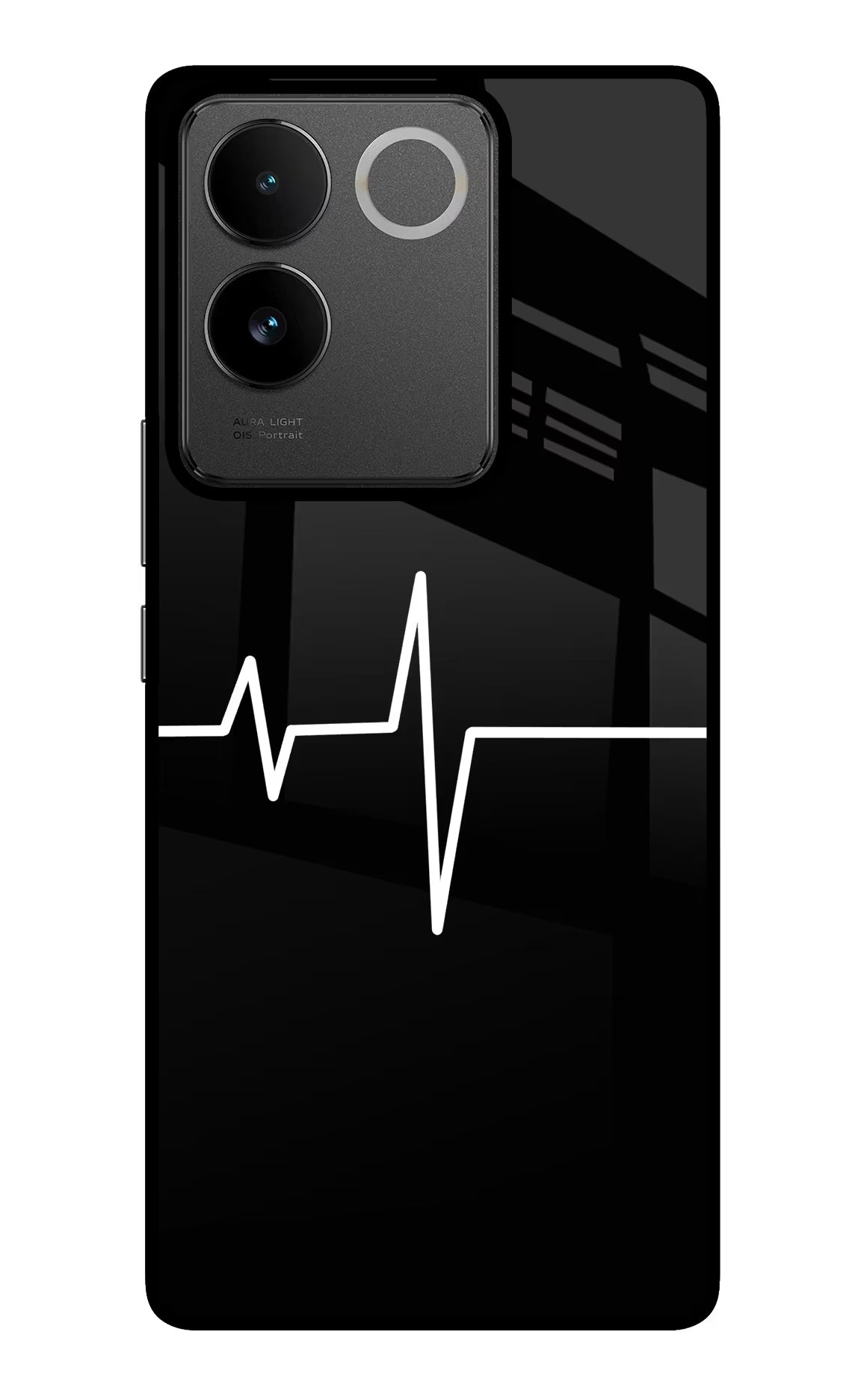 Heart Beats IQOO Z7 Pro 5G Glass Case - Heart Beats IQOO Z7 Pro 5G Glass Case Heart Beats IQOO Z7 Pro 5G Glass Case
