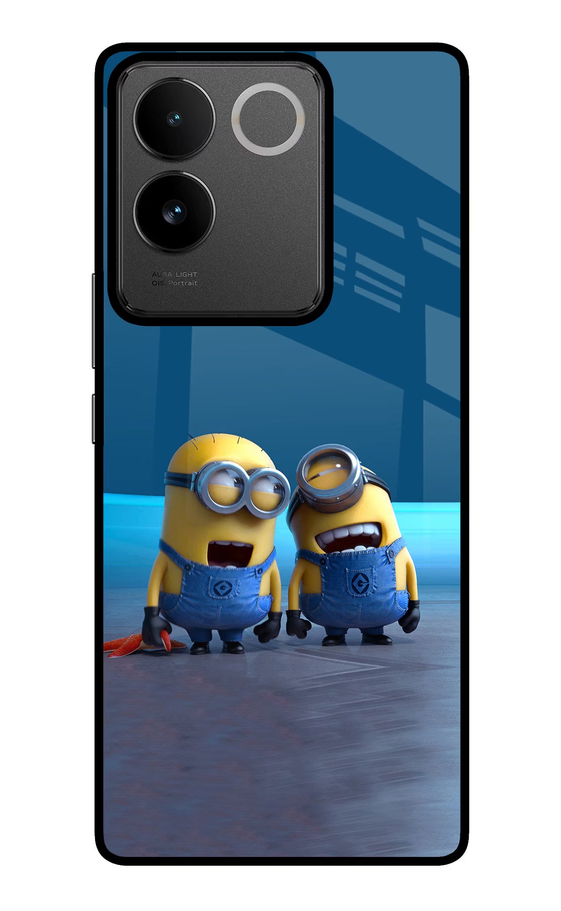 Minion Laughing IQOO Z7 Pro 5G Glass Case - Minion Laughing IQOO Z7 Pro 5G Glass Case Minion Laughing IQOO Z7 Pro 5G Glass Case