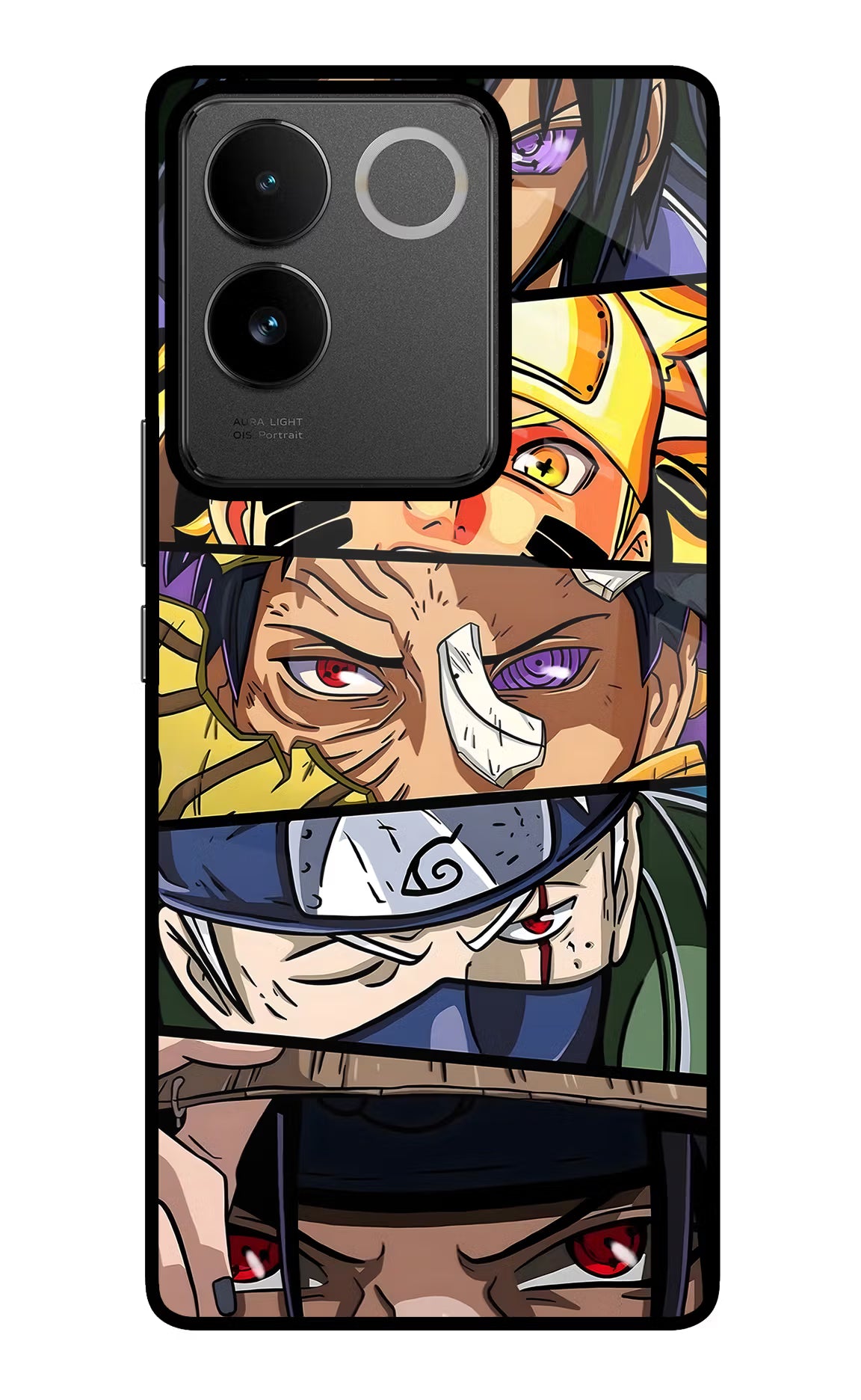 Naruto Character IQOO Z7 Pro 5G Glass Case - Naruto Character IQOO Z7 Pro 5G Glass Case Naruto Character IQOO Z7 Pro 5G Glass Case