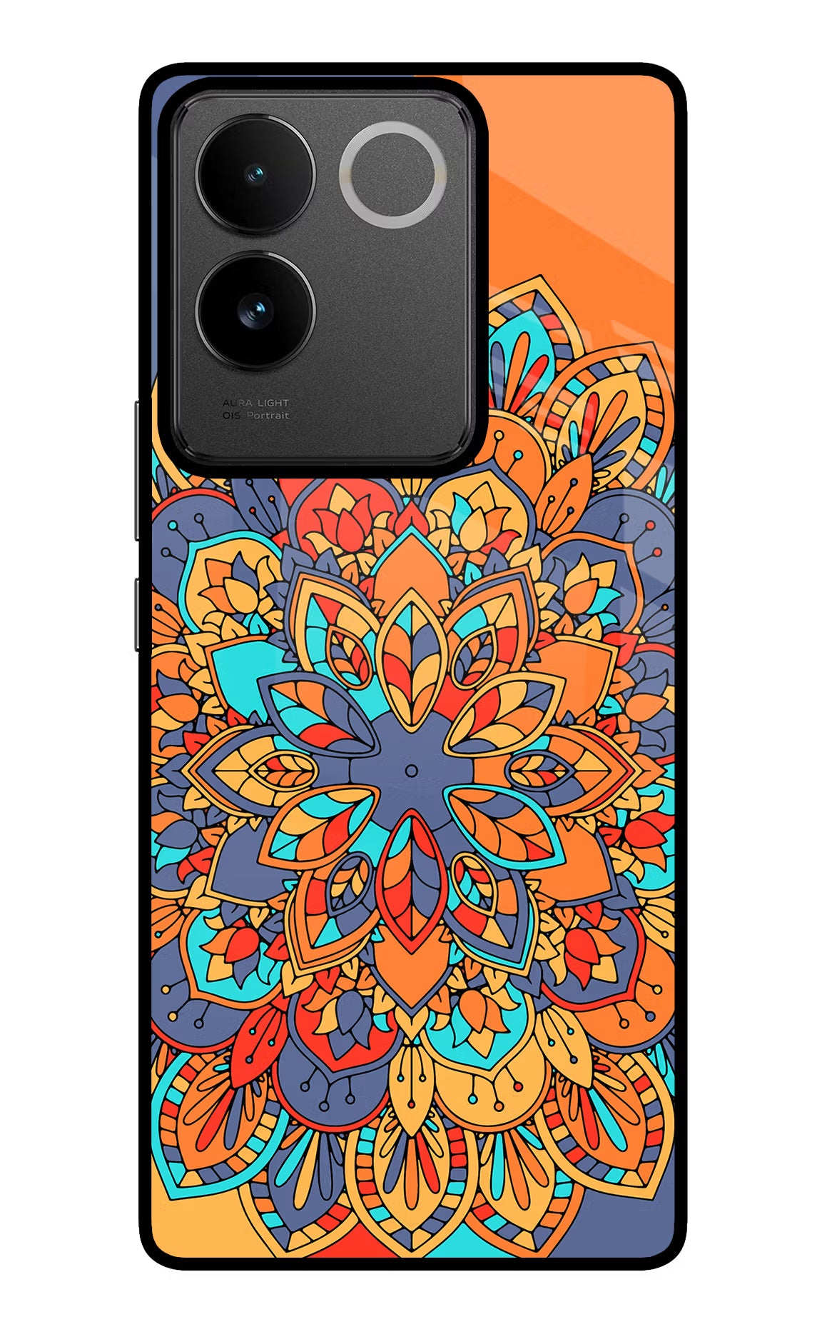Color Mandala IQOO Z7 Pro 5G Glass Case - Color Mandala IQOO Z7 Pro 5G Glass Case Color Mandala IQOO Z7 Pro 5G Glass Case