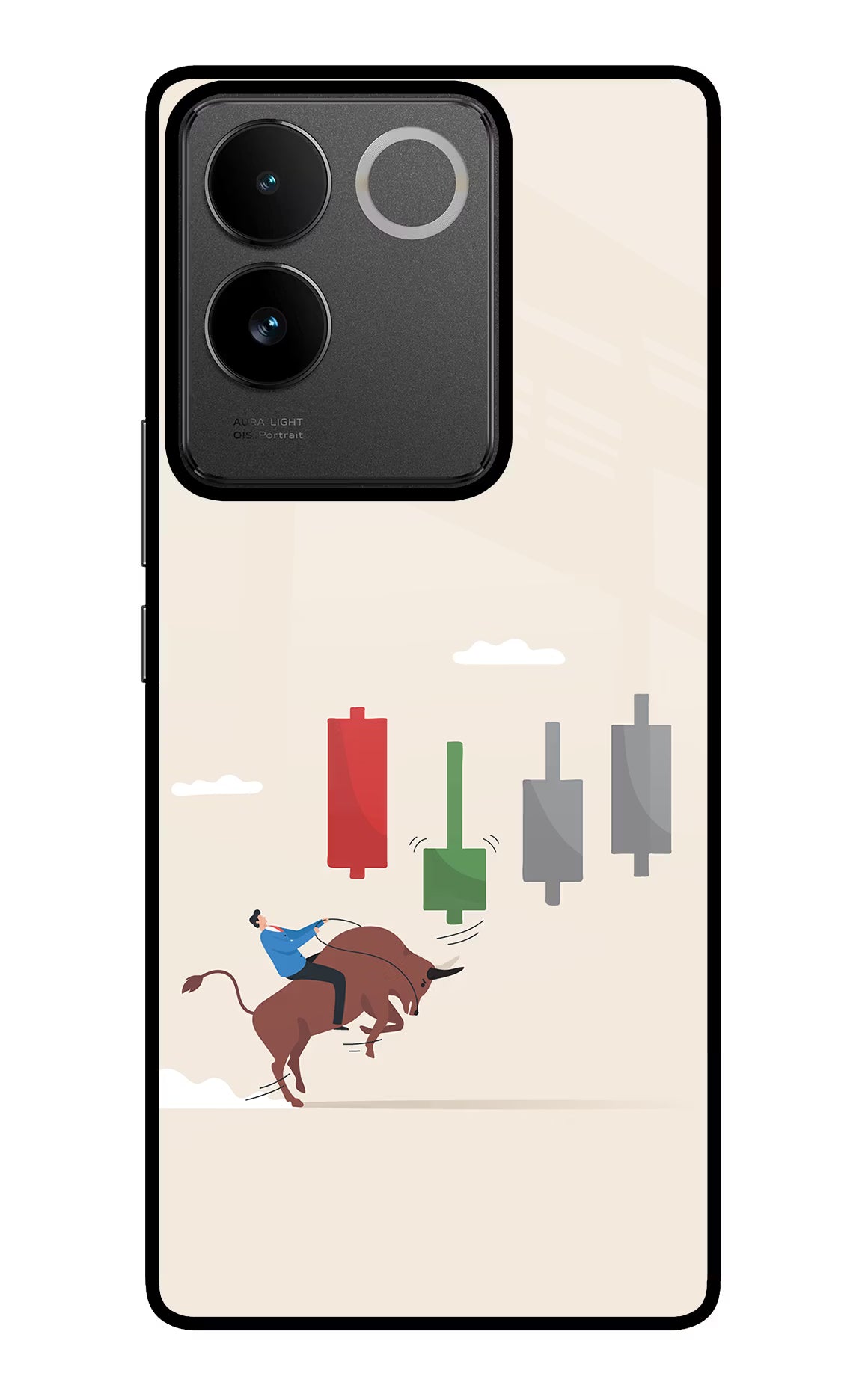 Bull Trading Momentum IQOO Z7 Pro 5G Glass Case - Bull Trading Momentum IQOO Z7 Pro 5G Glass Case Bull Trading Momentum IQOO Z7 Pro 5G Glass Case