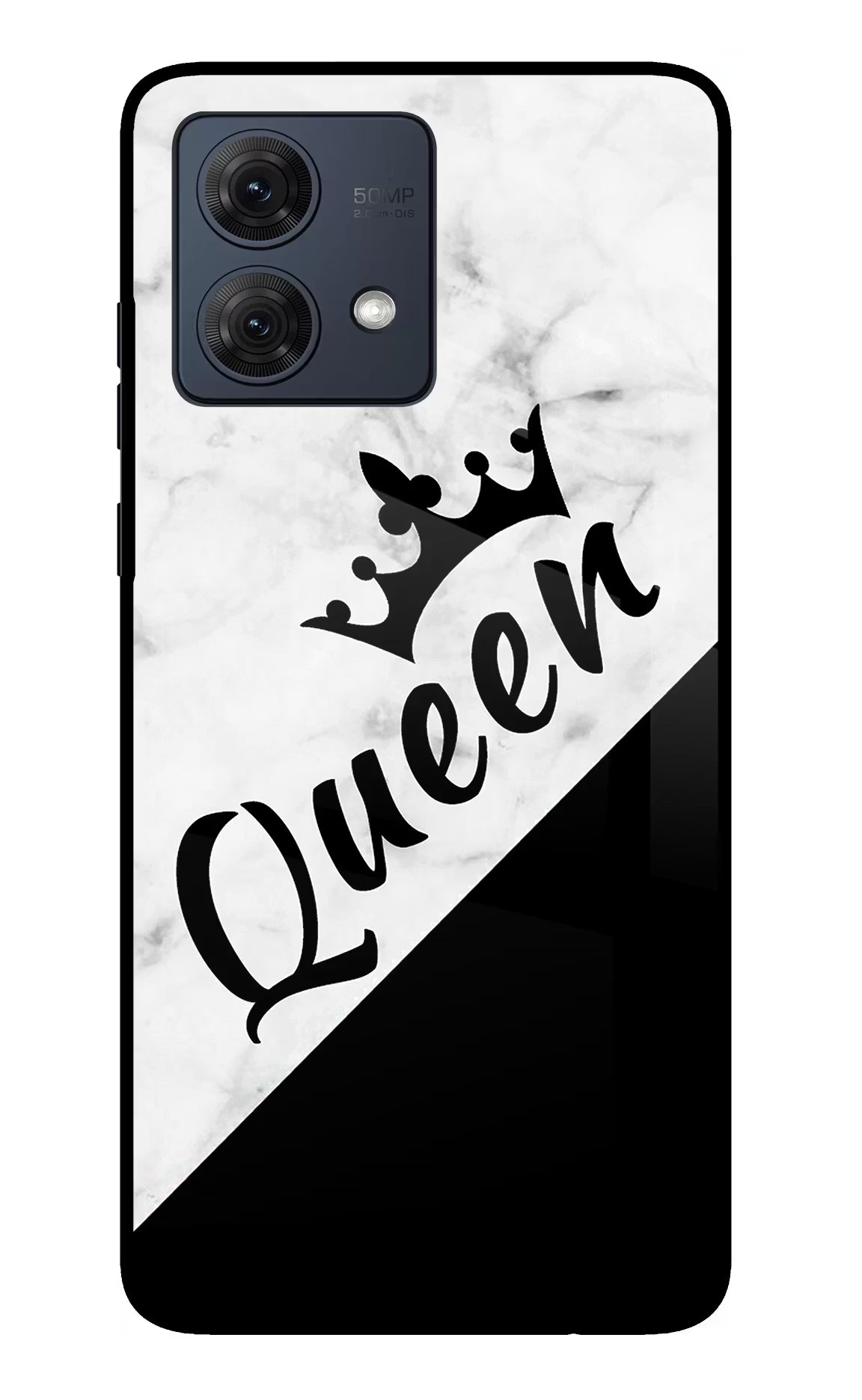 Queen Moto G54 5G Glass Case - Queen Moto G54 5G Glass Case Queen Moto G54 5G Glass Case